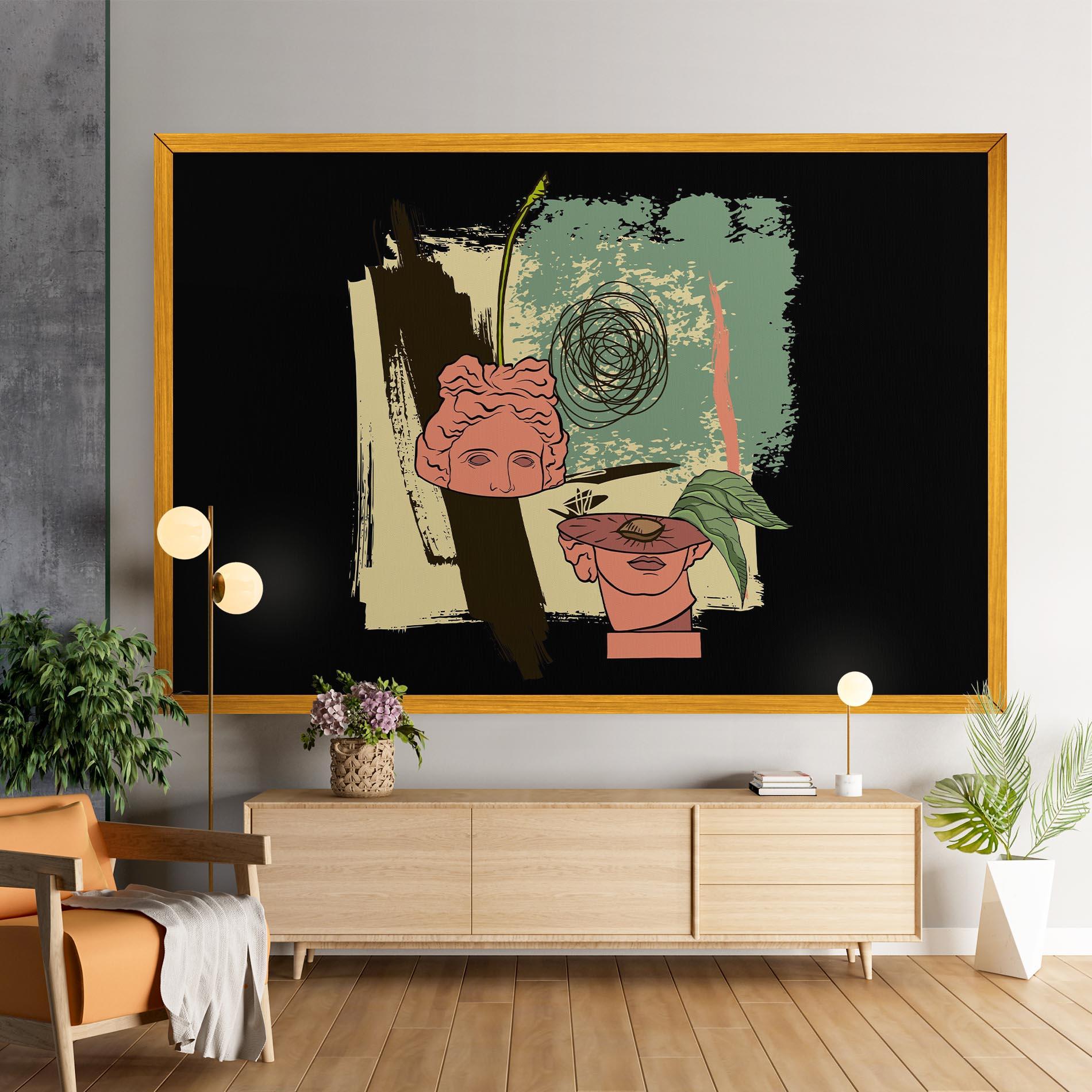 Tablou Canvas Statue Fruit mockup 9