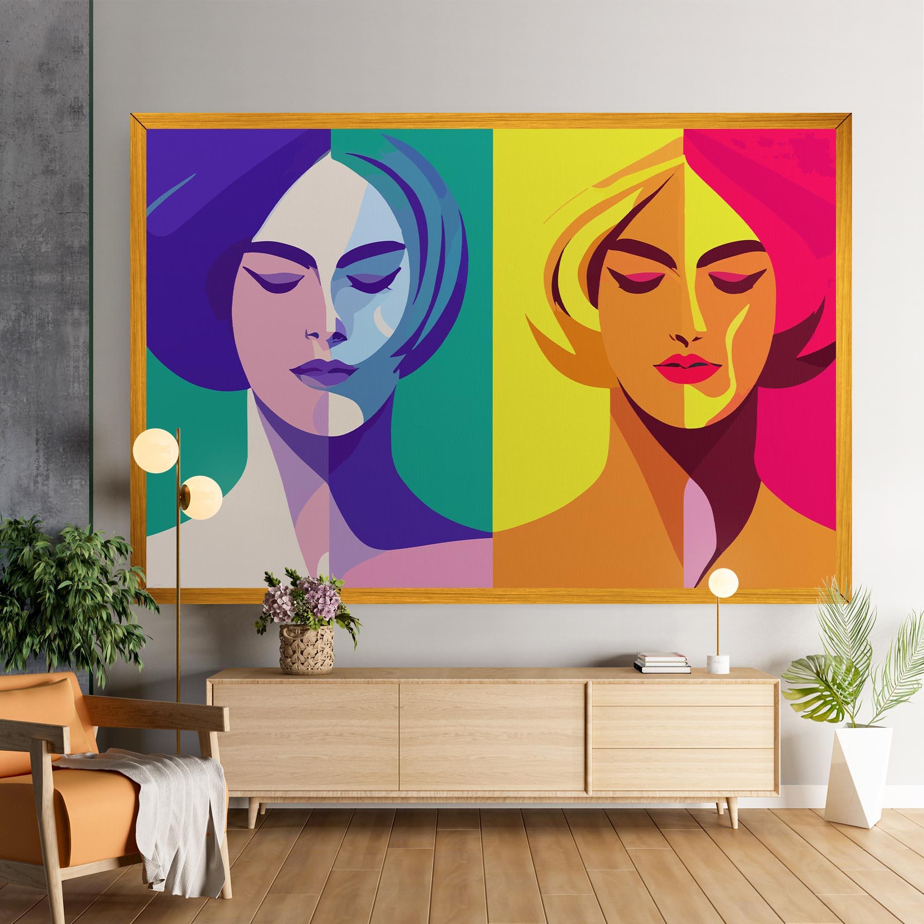 Tablou Canvas Winter Summer Girl mockup 9