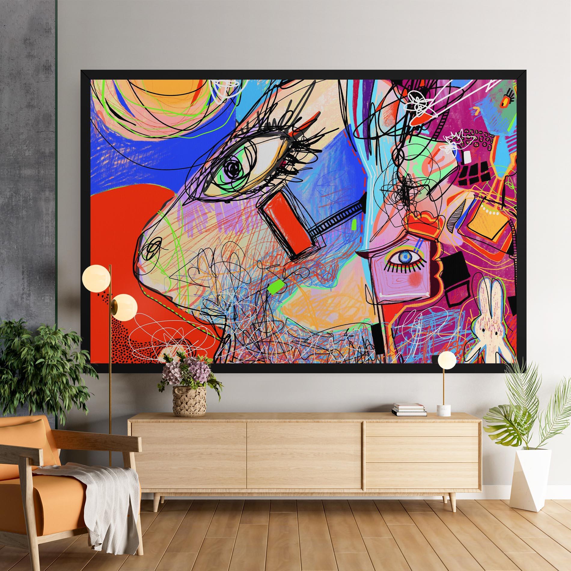 Tablou Canvas Animal Eye Art mockup 9