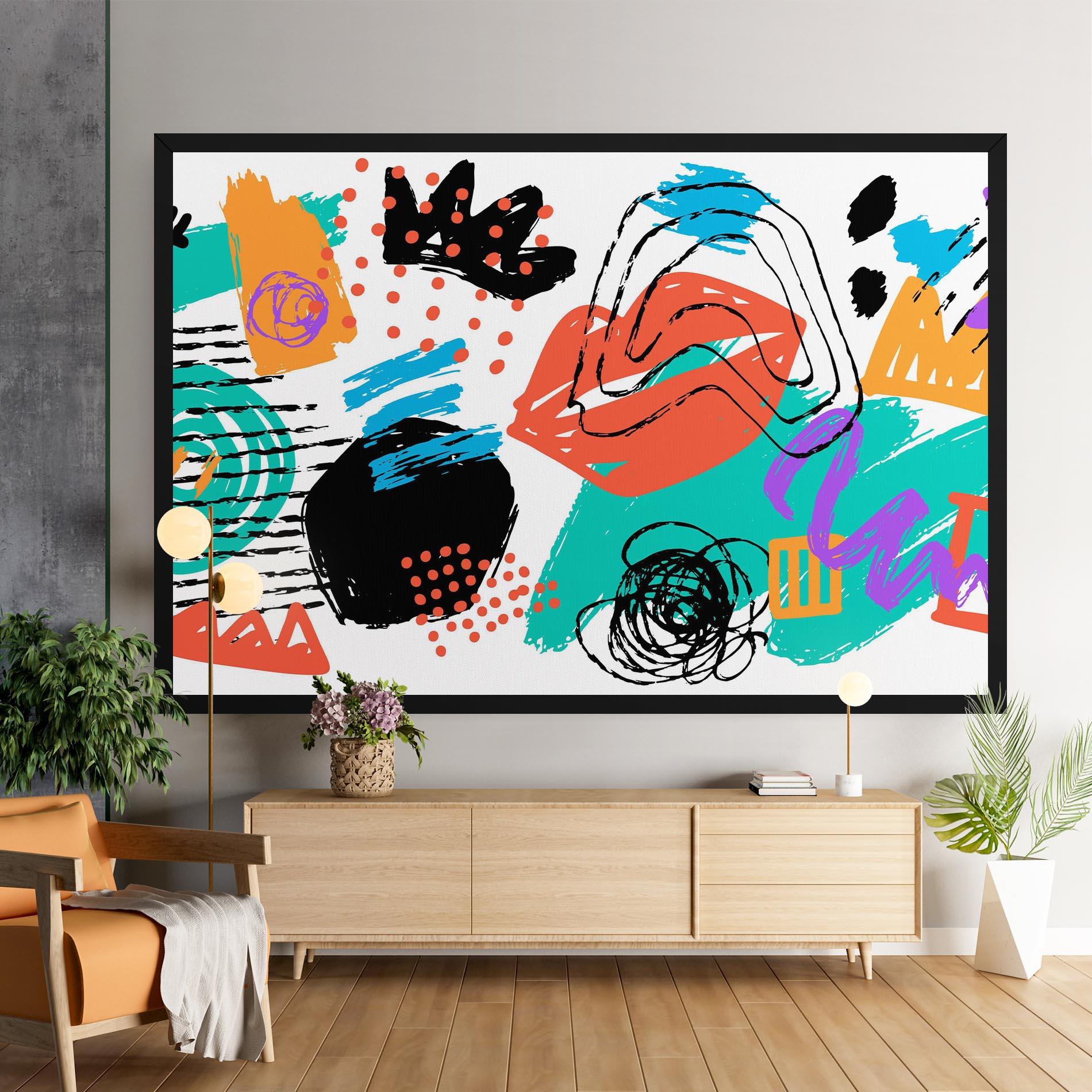 Tablou Canvas Drawing Collage Art mockup 9