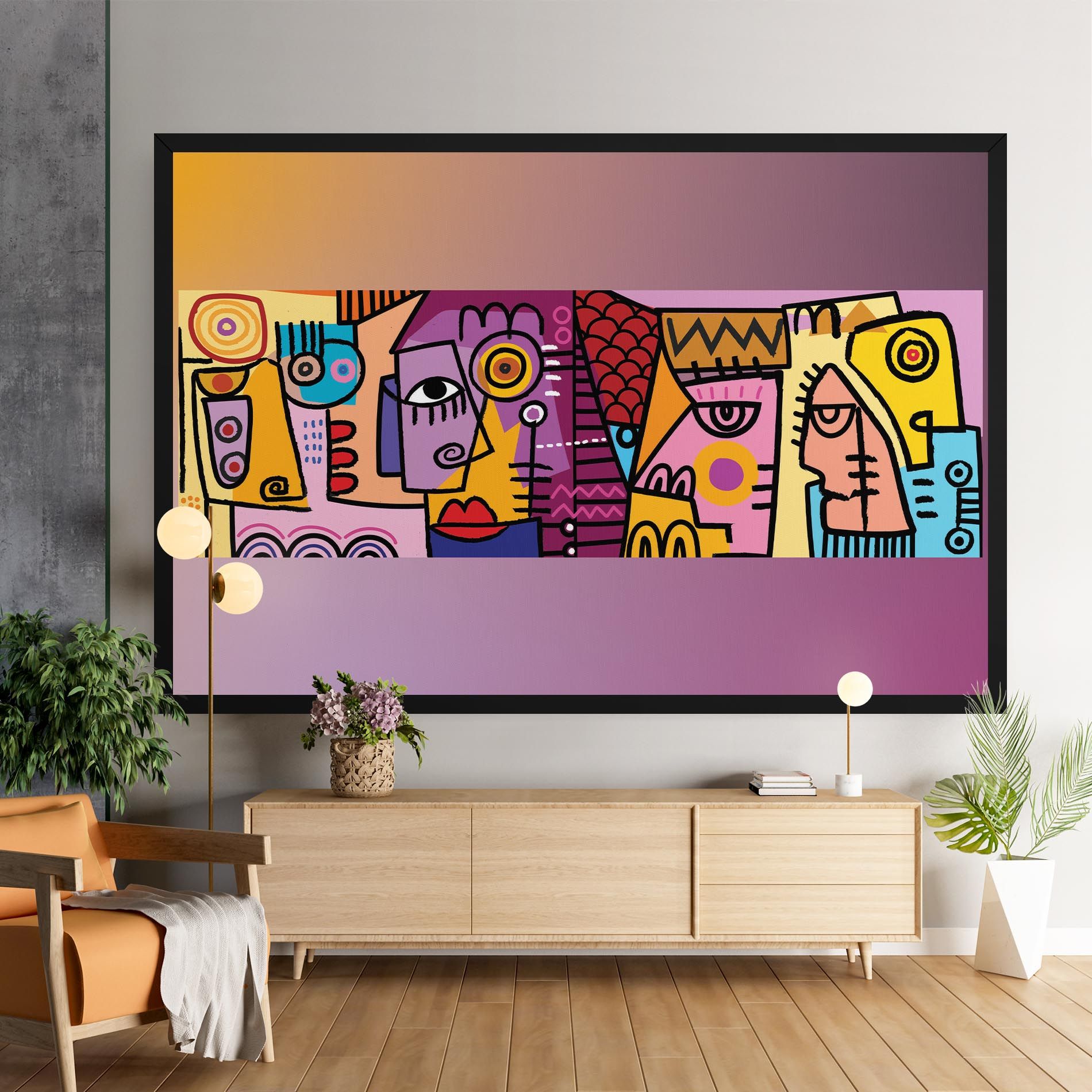 Face Group Purple mockup 9