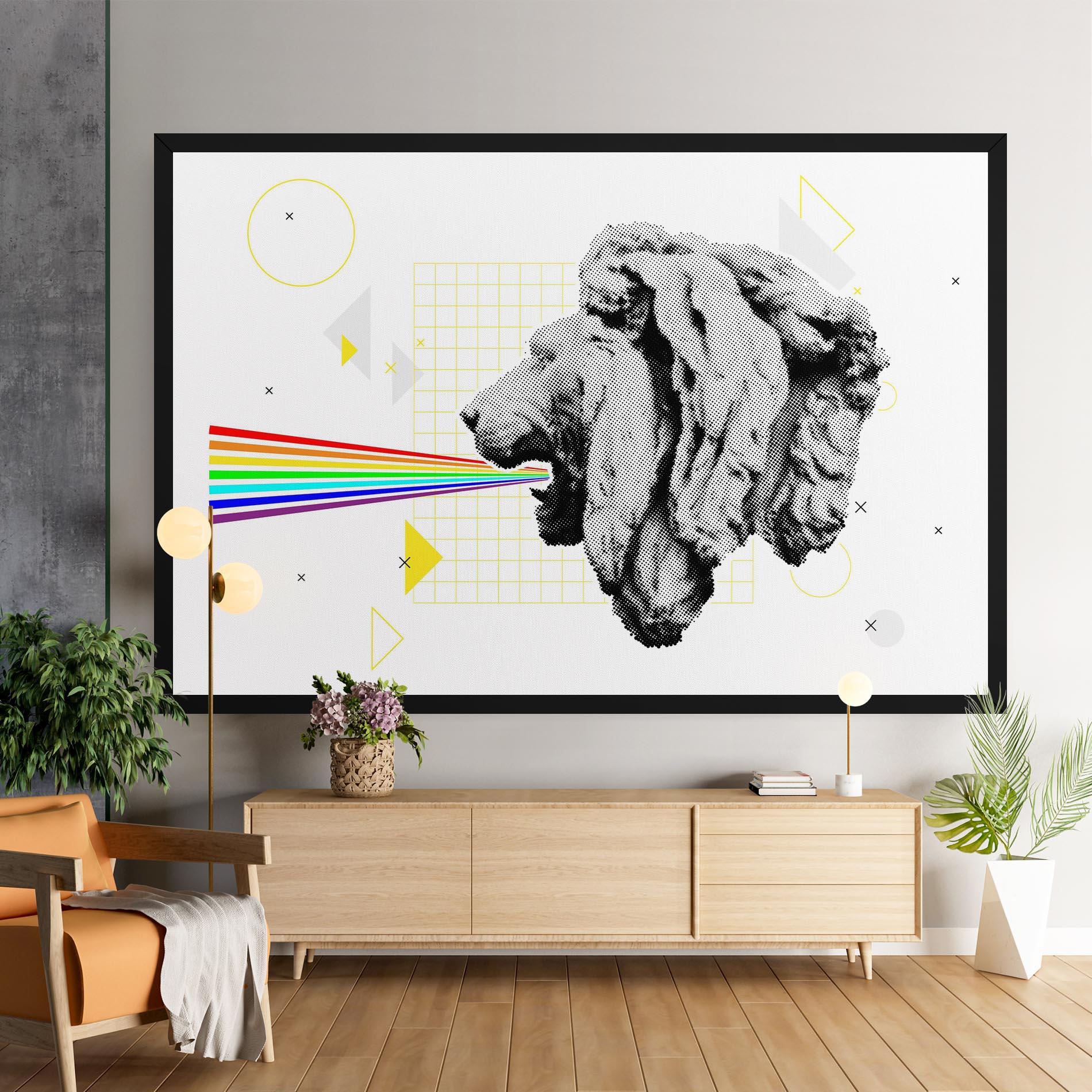 Tablou Canvas Lion Collage mockup 9