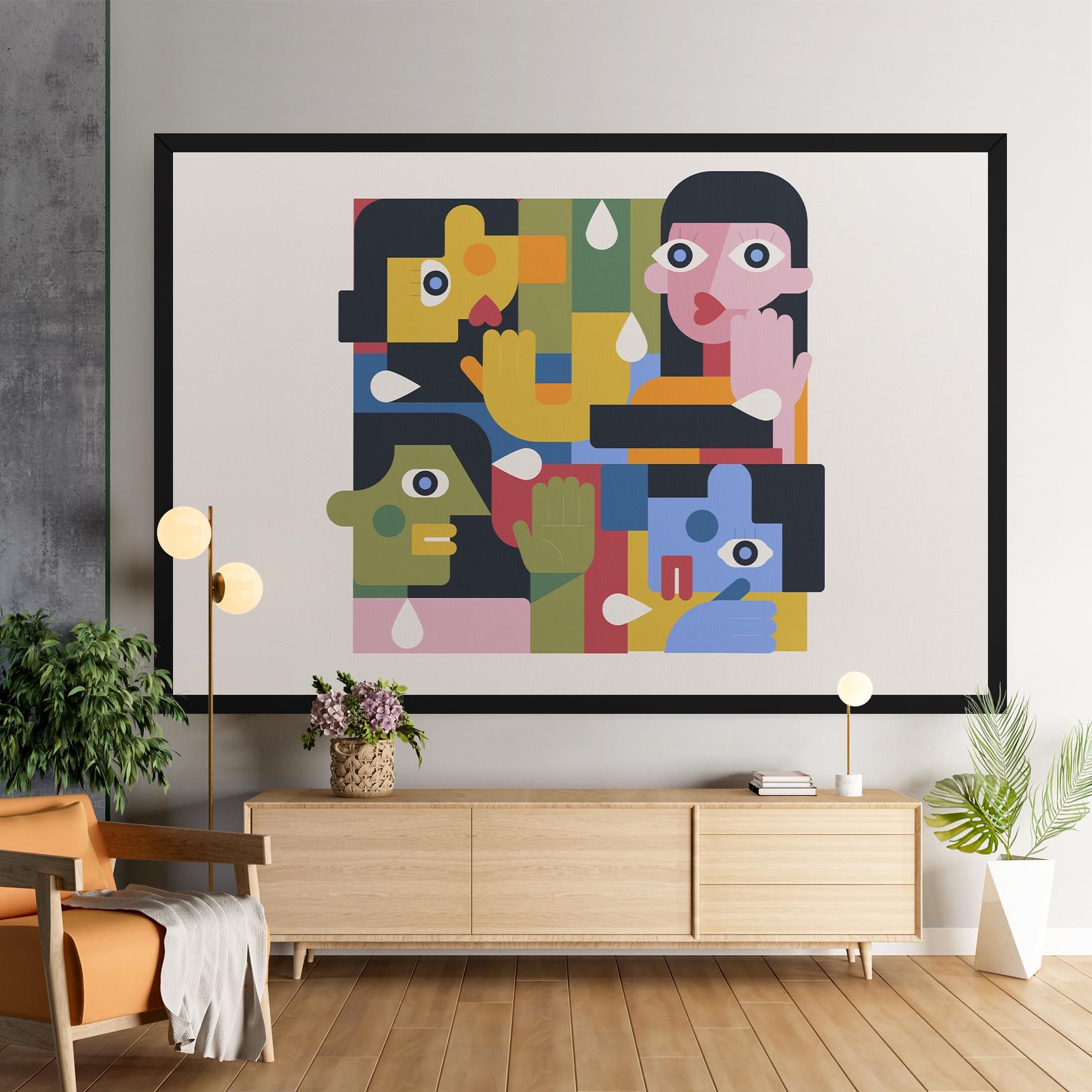 Minimal People Collage mockup 9