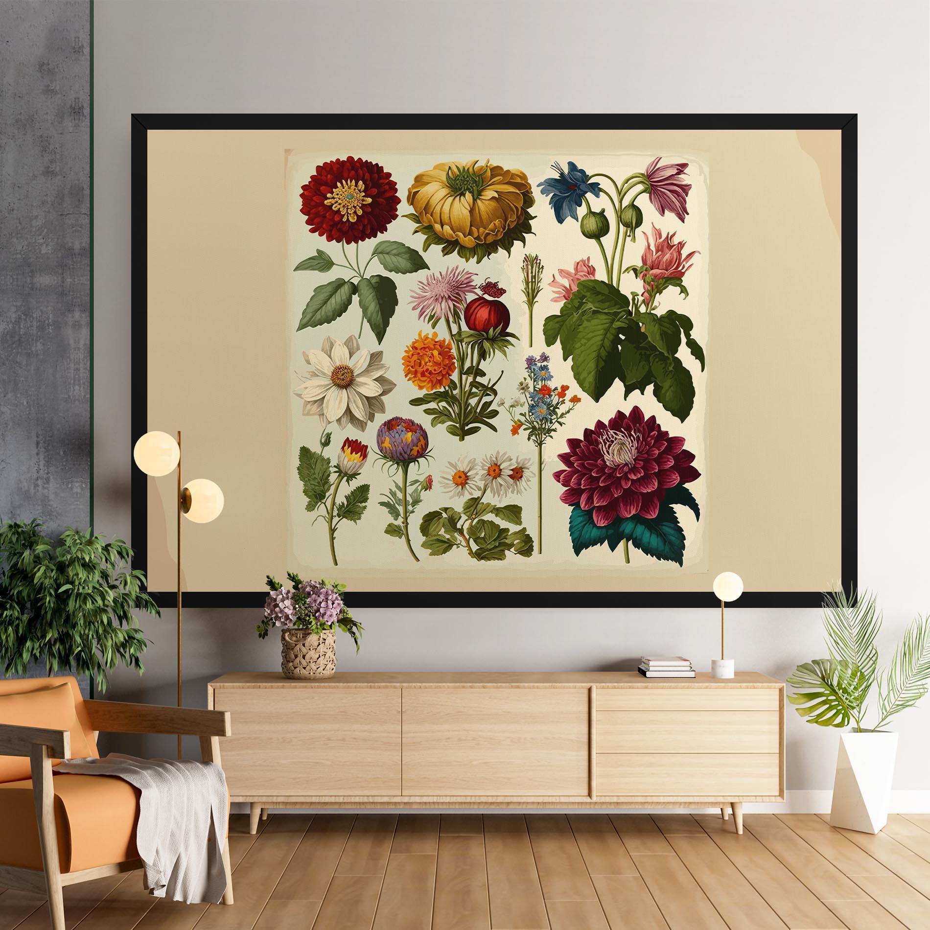 Tablou Canvas Vintage Botanical mockup 9