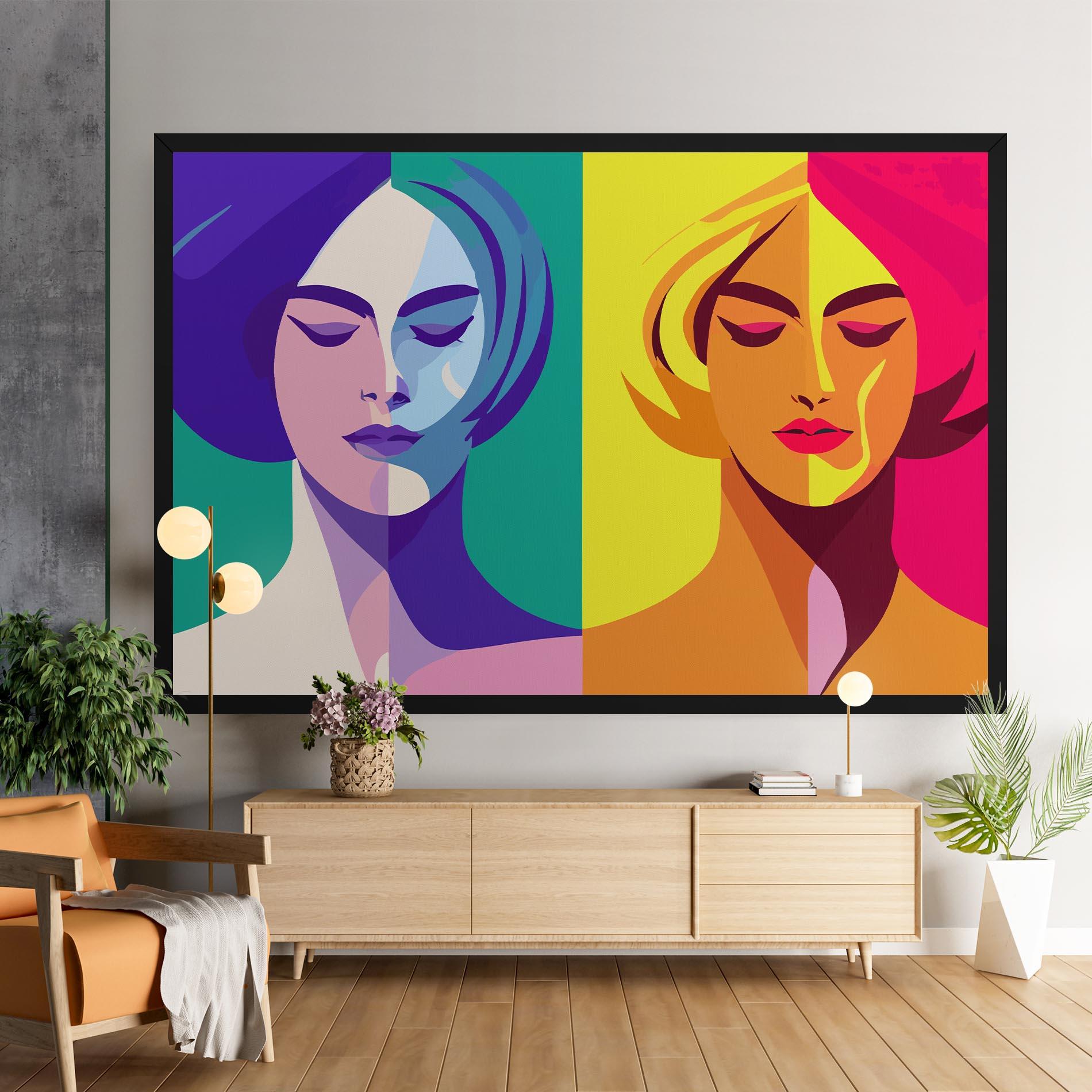 Tablou Canvas Winter Summer Girl mockup 9