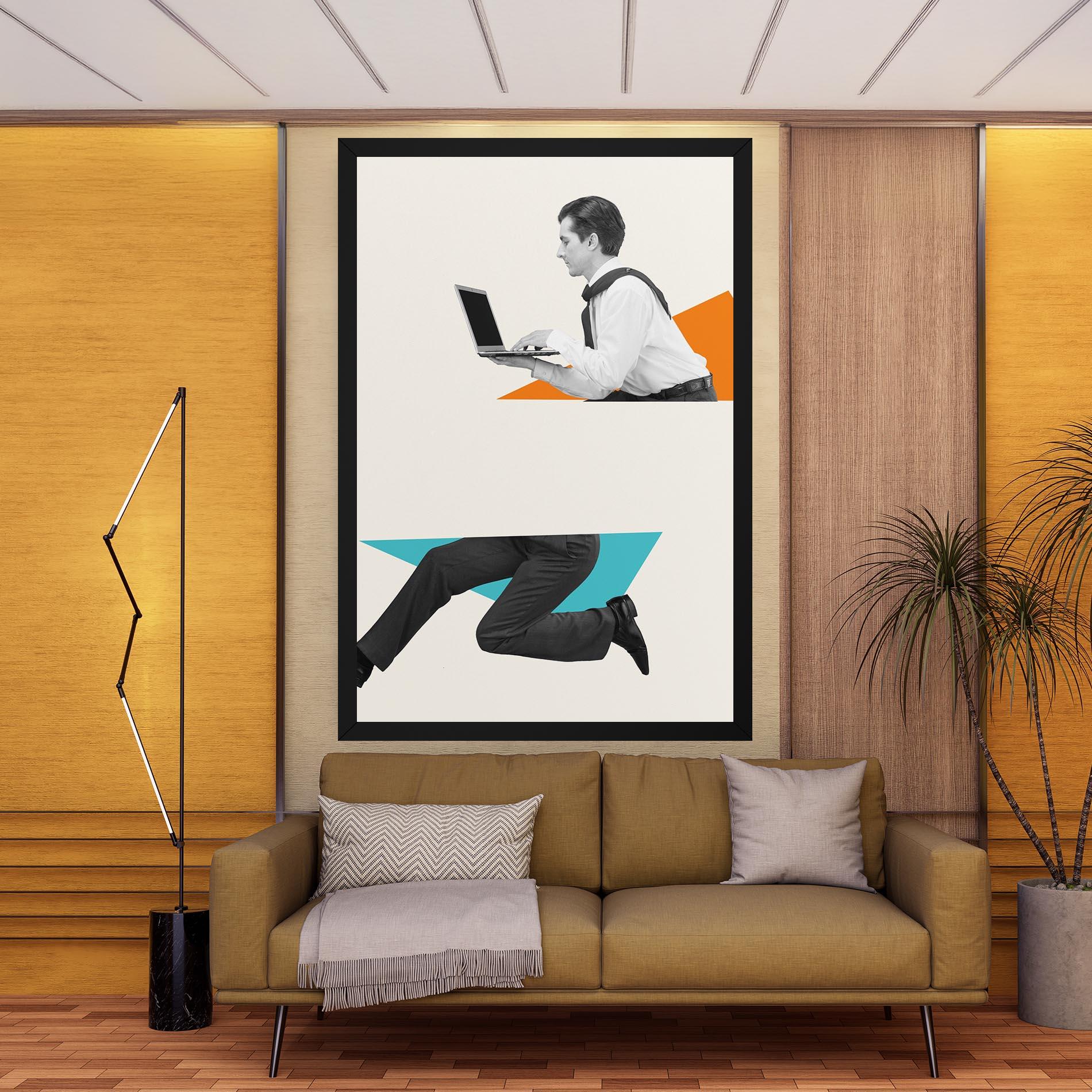 Tablou Canvas Businessman Collage mockup 9