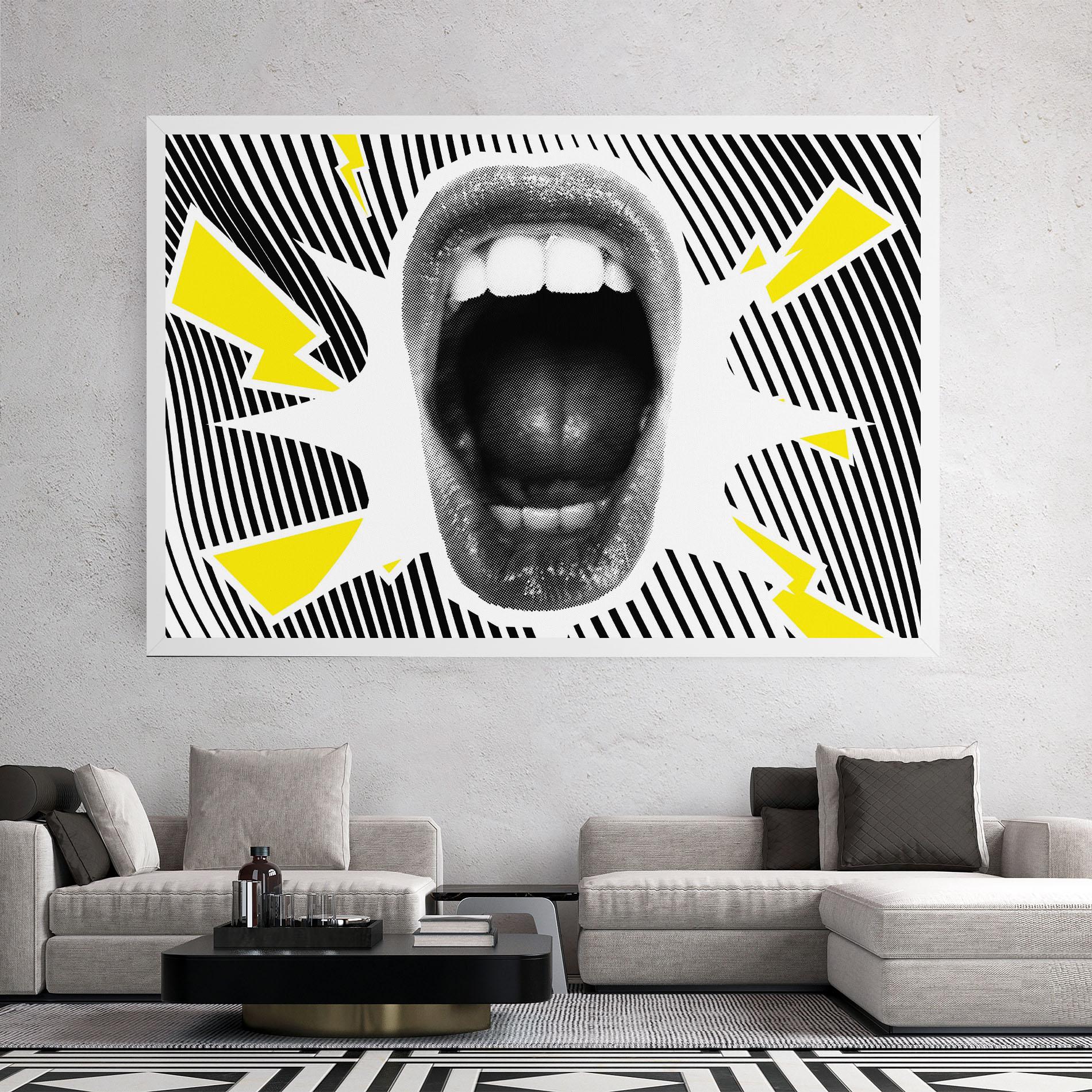 Tablou Canvas Lightning Mouth mockup 2