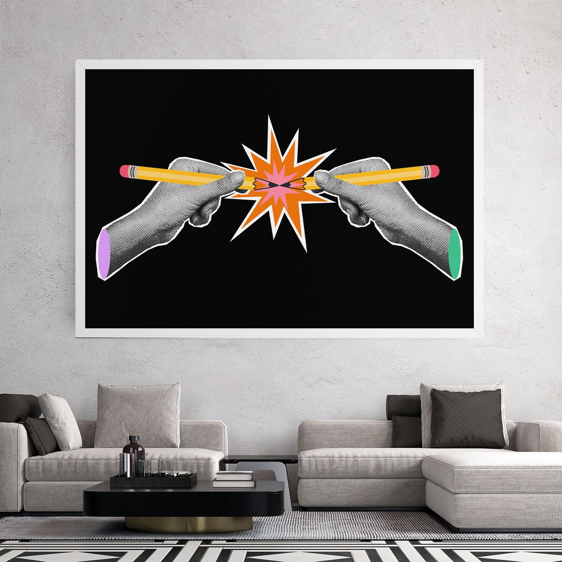 Pencil Hand mockup 2