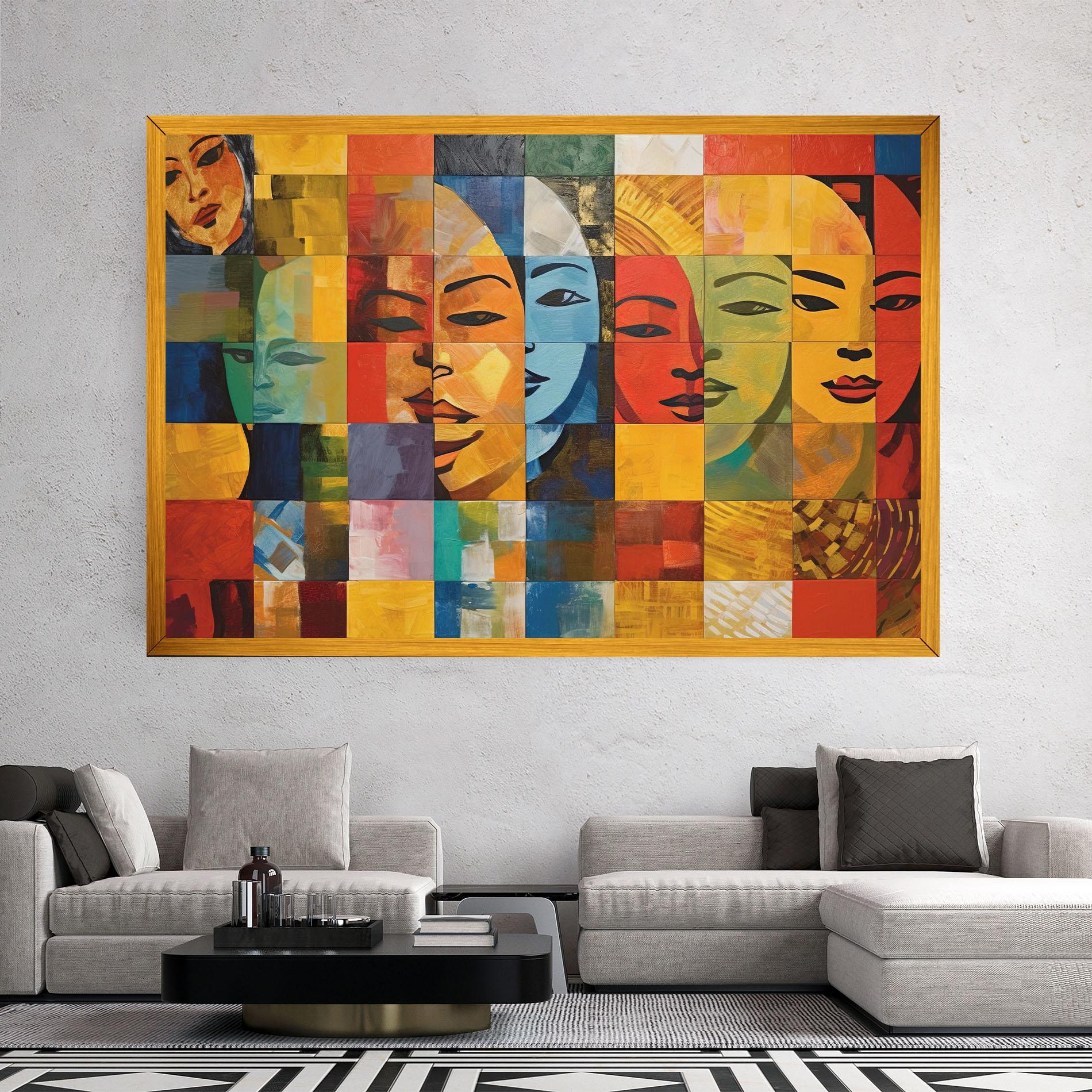 Tablou Canvas Abstract Concept Collage mockup 2