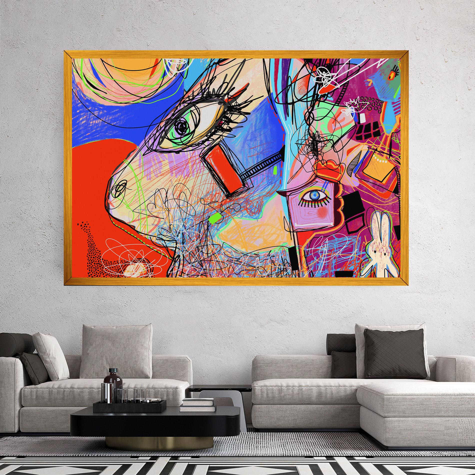 Tablou Canvas Animal Eye Art mockup 2