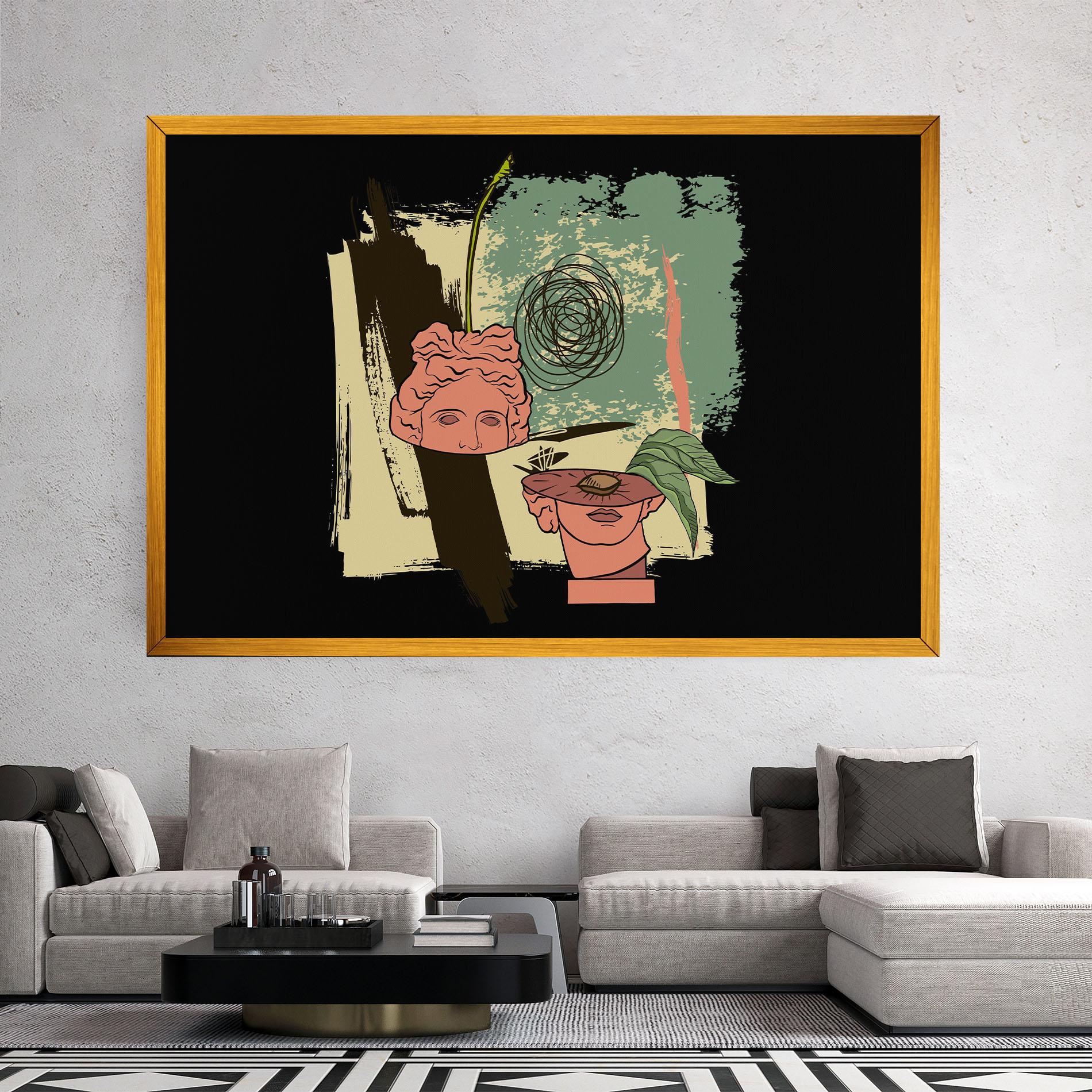 Tablou Canvas Statue Fruit mockup 2