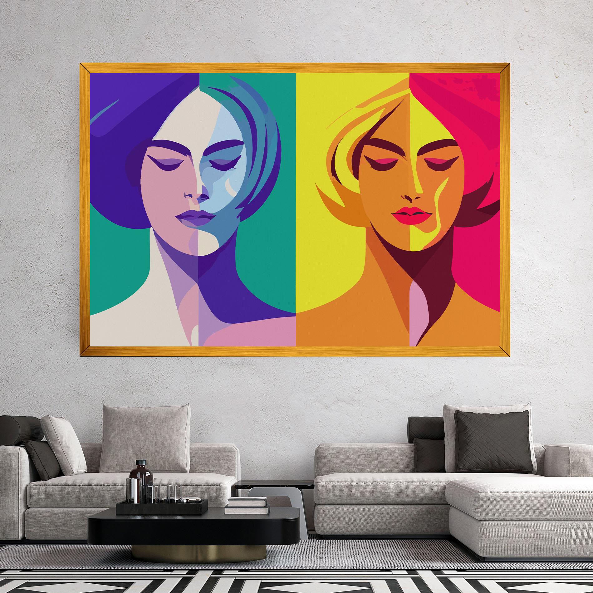 Tablou Canvas Winter Summer Girl mockup 2