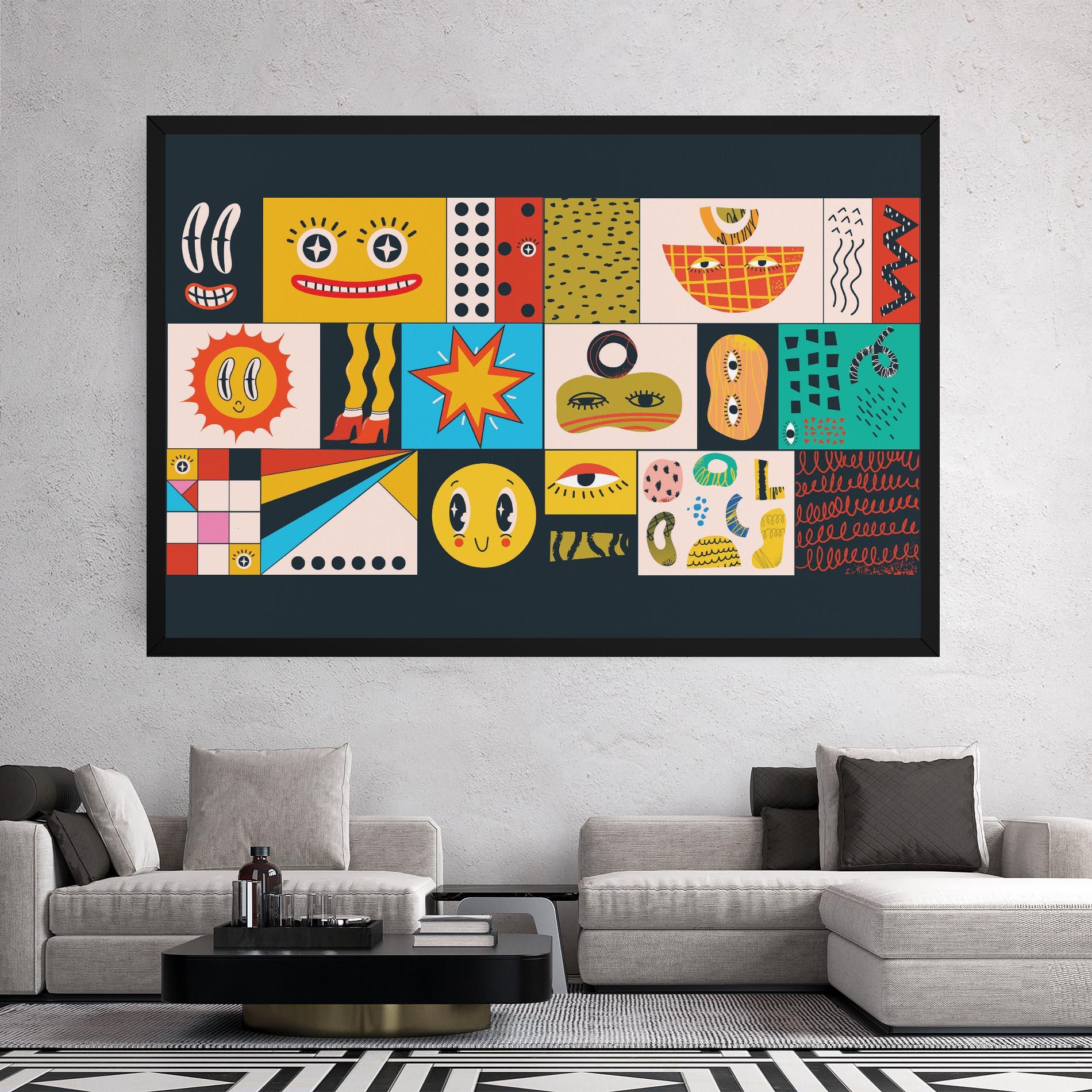 Tablou Canvas Cool Eye Shape mockup 2