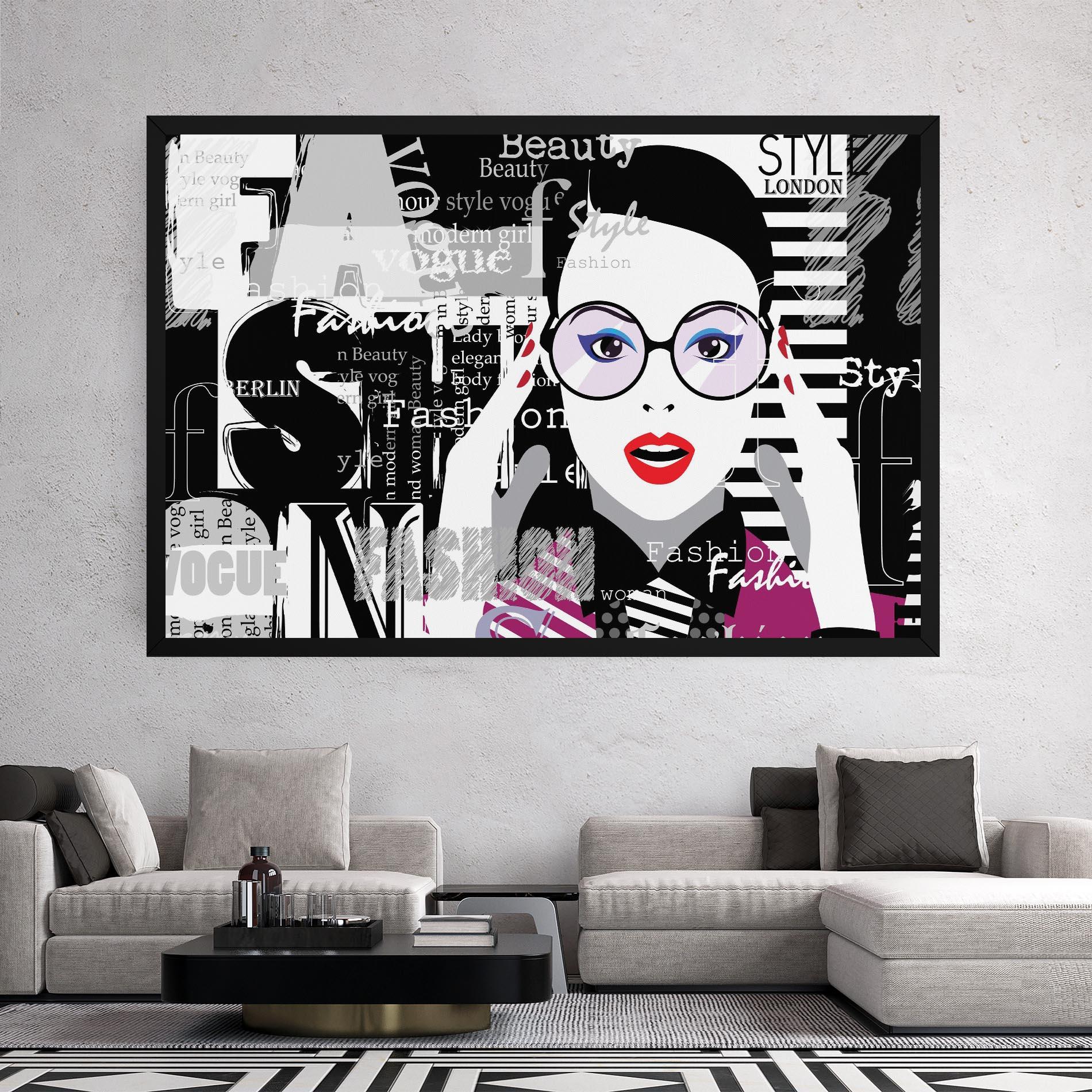 Tablou Canvas Fashion Collage mockup 2