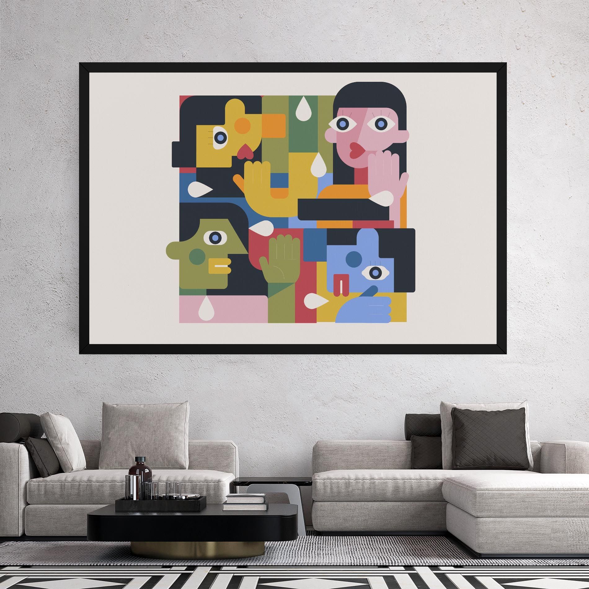 Minimal People Collage mockup 2