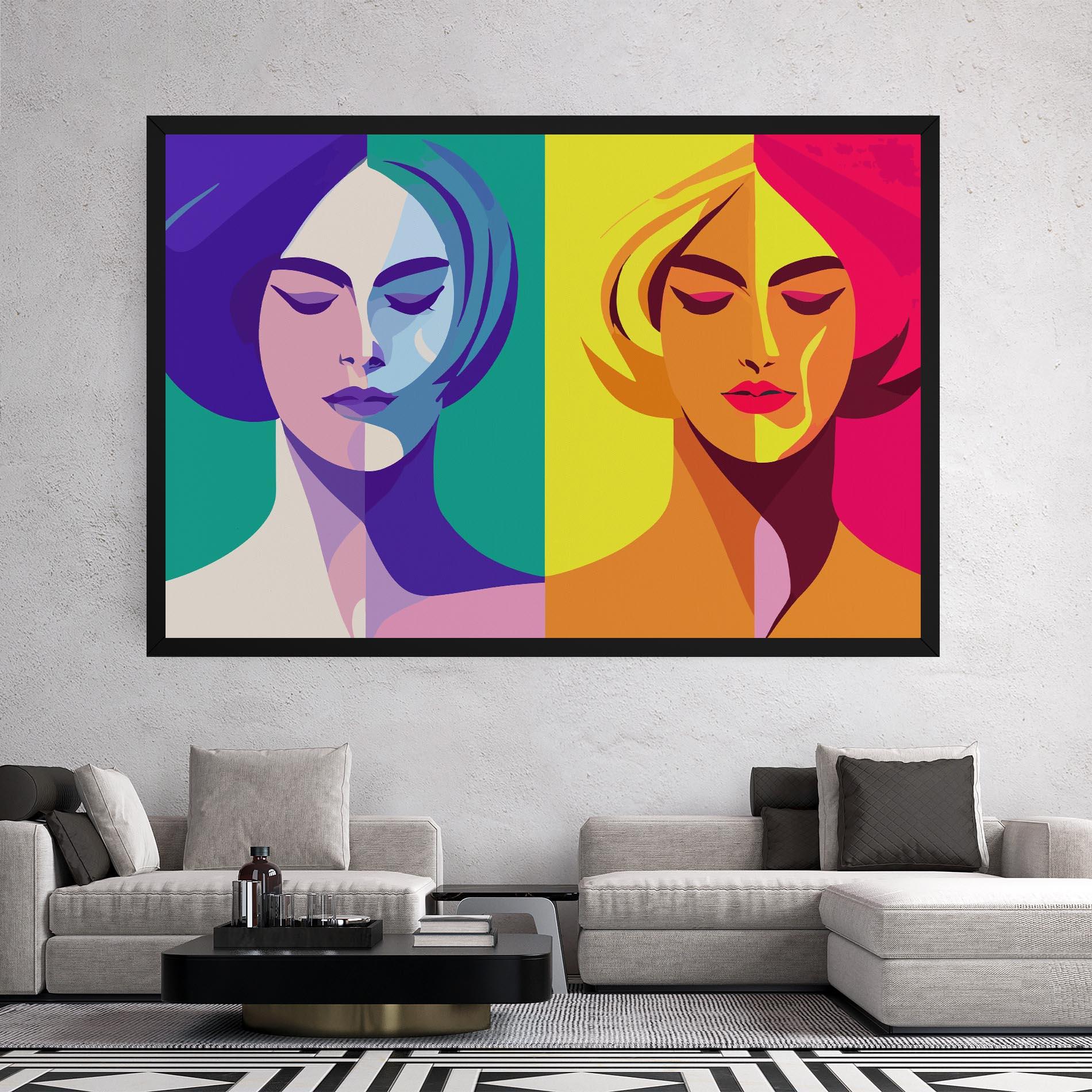 Tablou Canvas Winter Summer Girl mockup 2