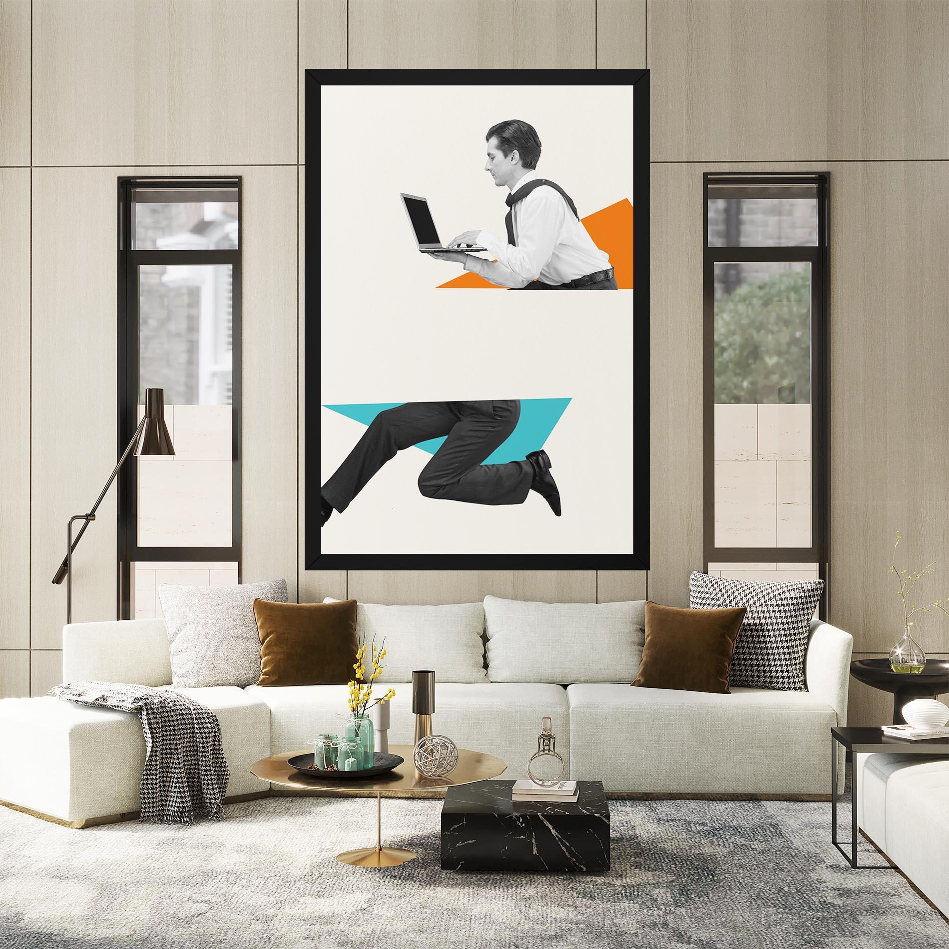 Tablou Canvas Businessman Collage mockup 2