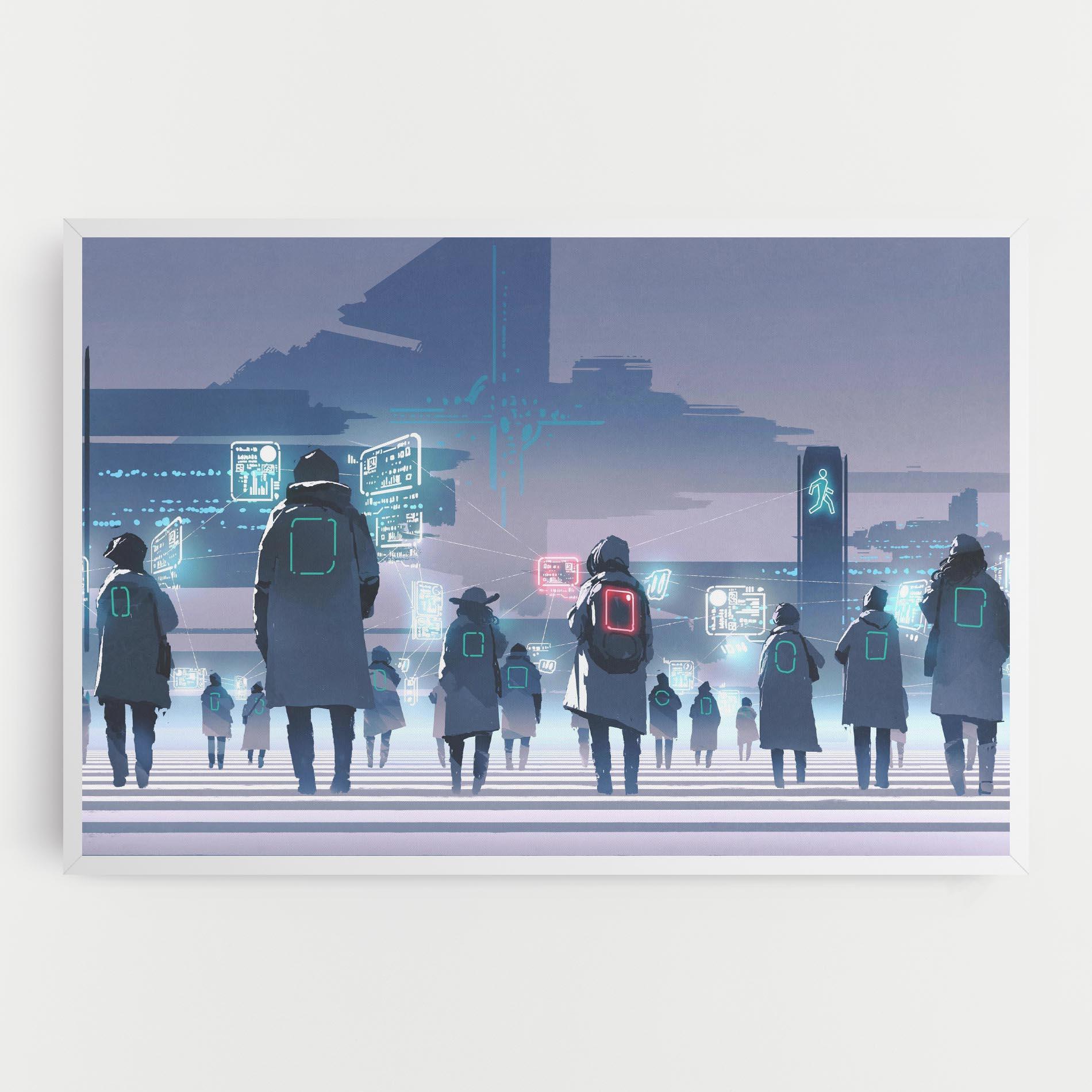 Tablou Canvas Futuristic People mockup 0