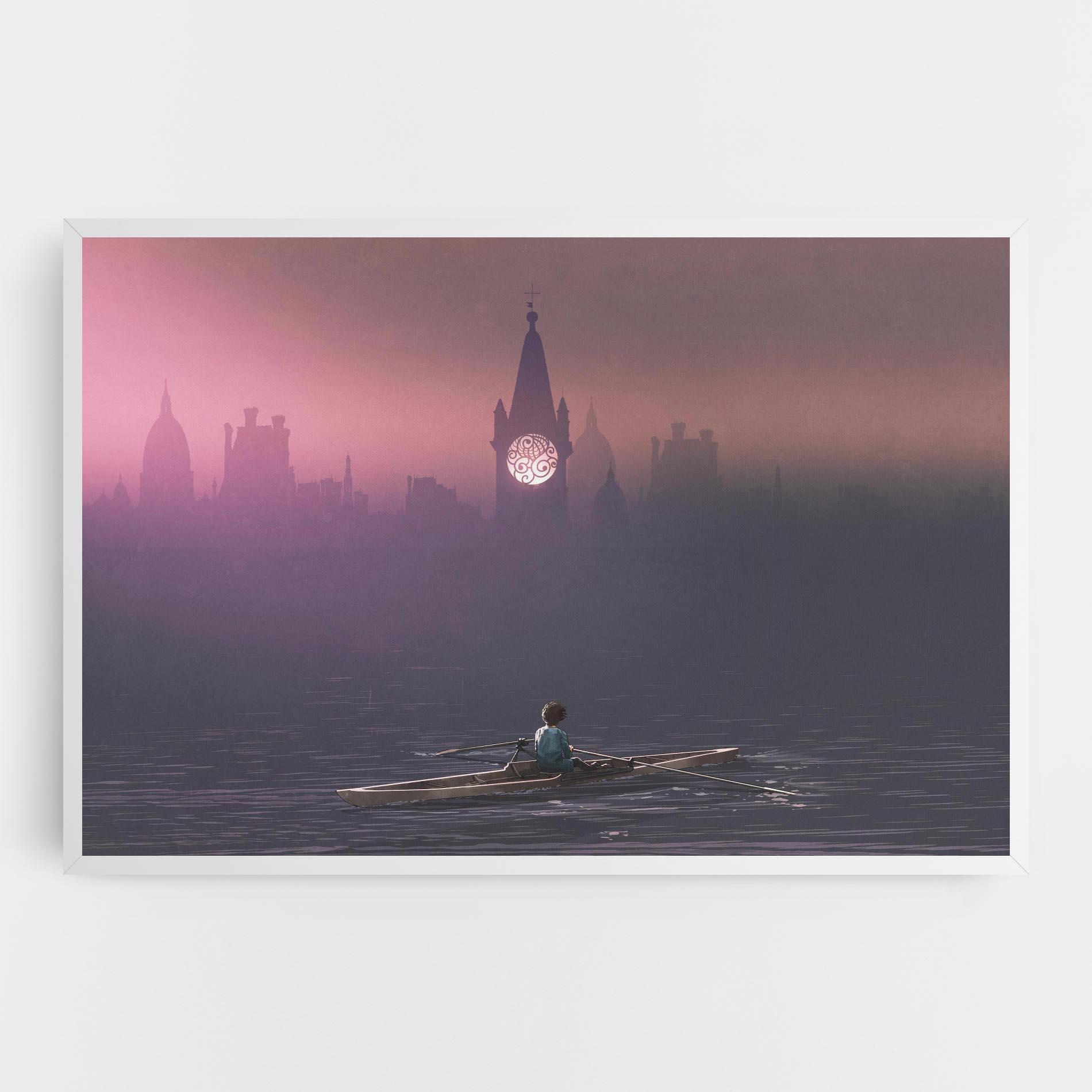 Tablou Canvas Mist City mockup 0