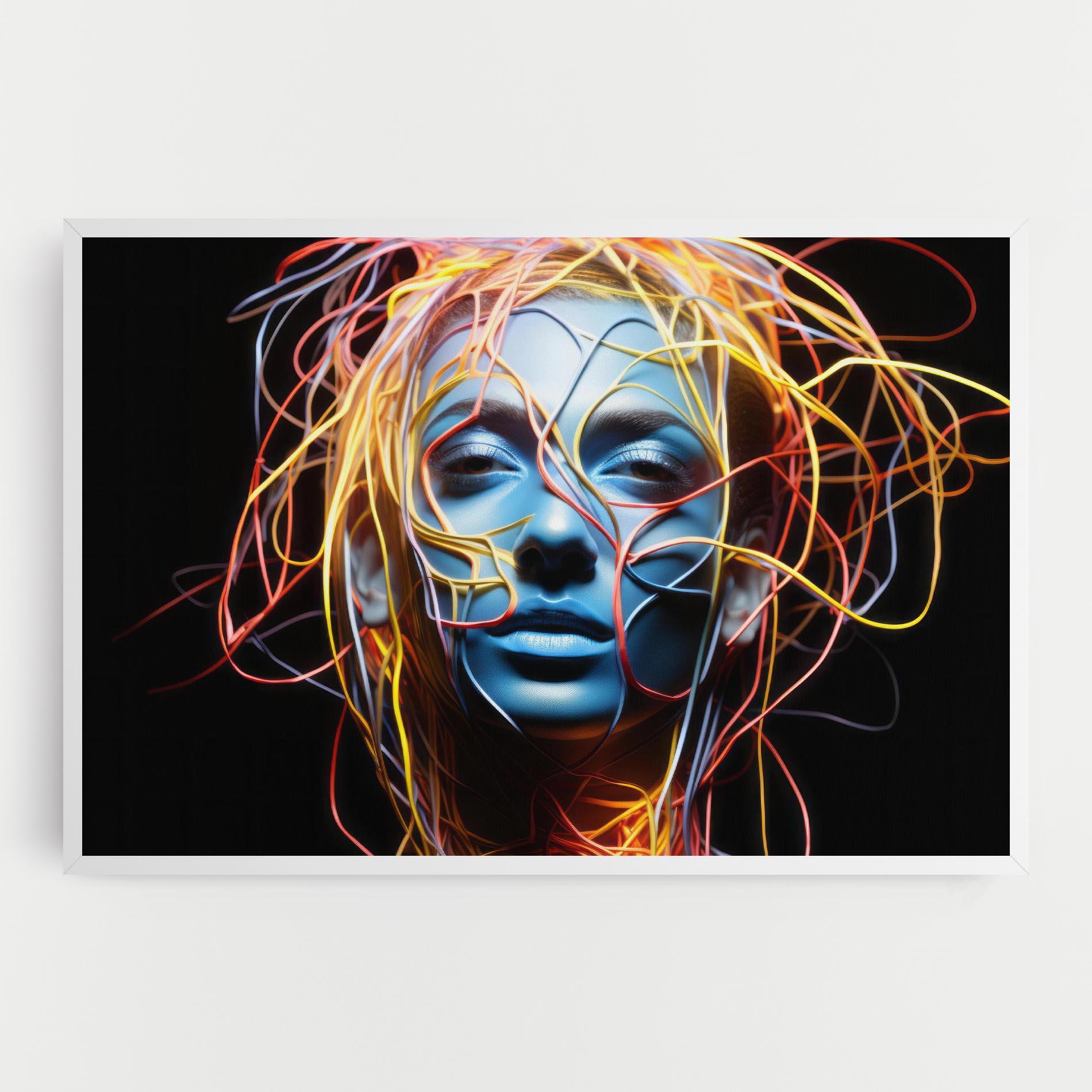 Tablou Canvas Neon Lights Hair mockup 0