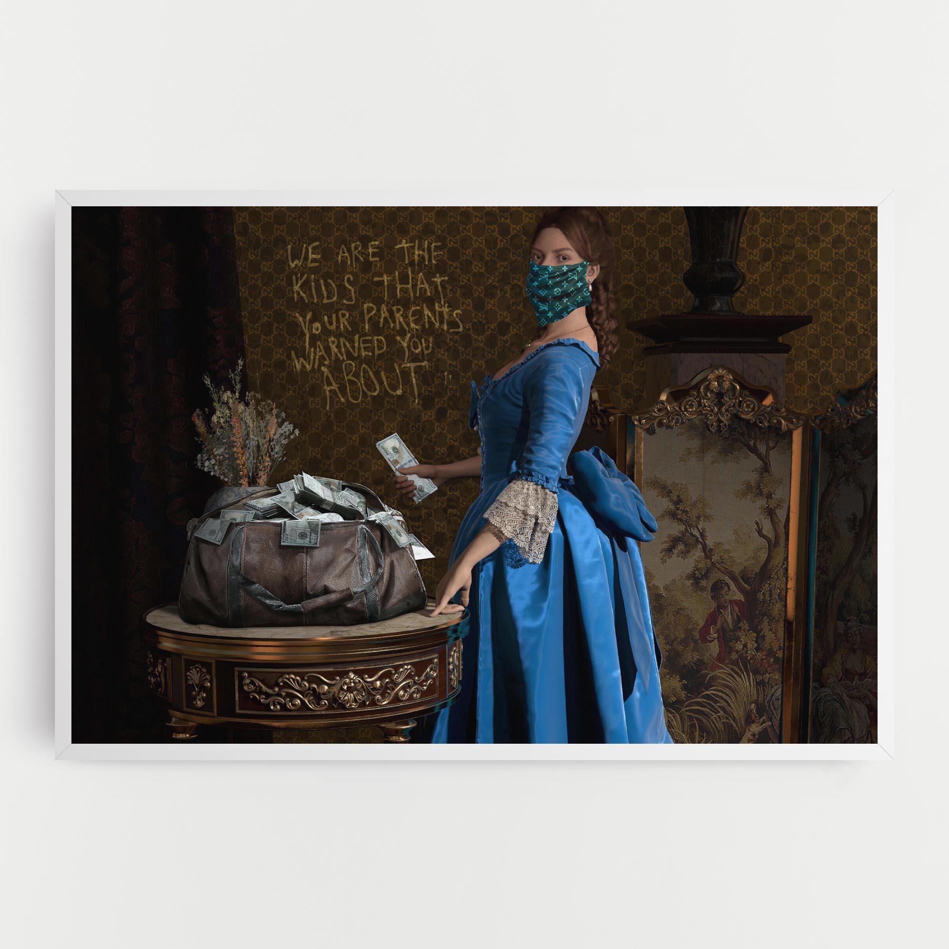 Tablou Canvas Vintage Money Heist mockup 0