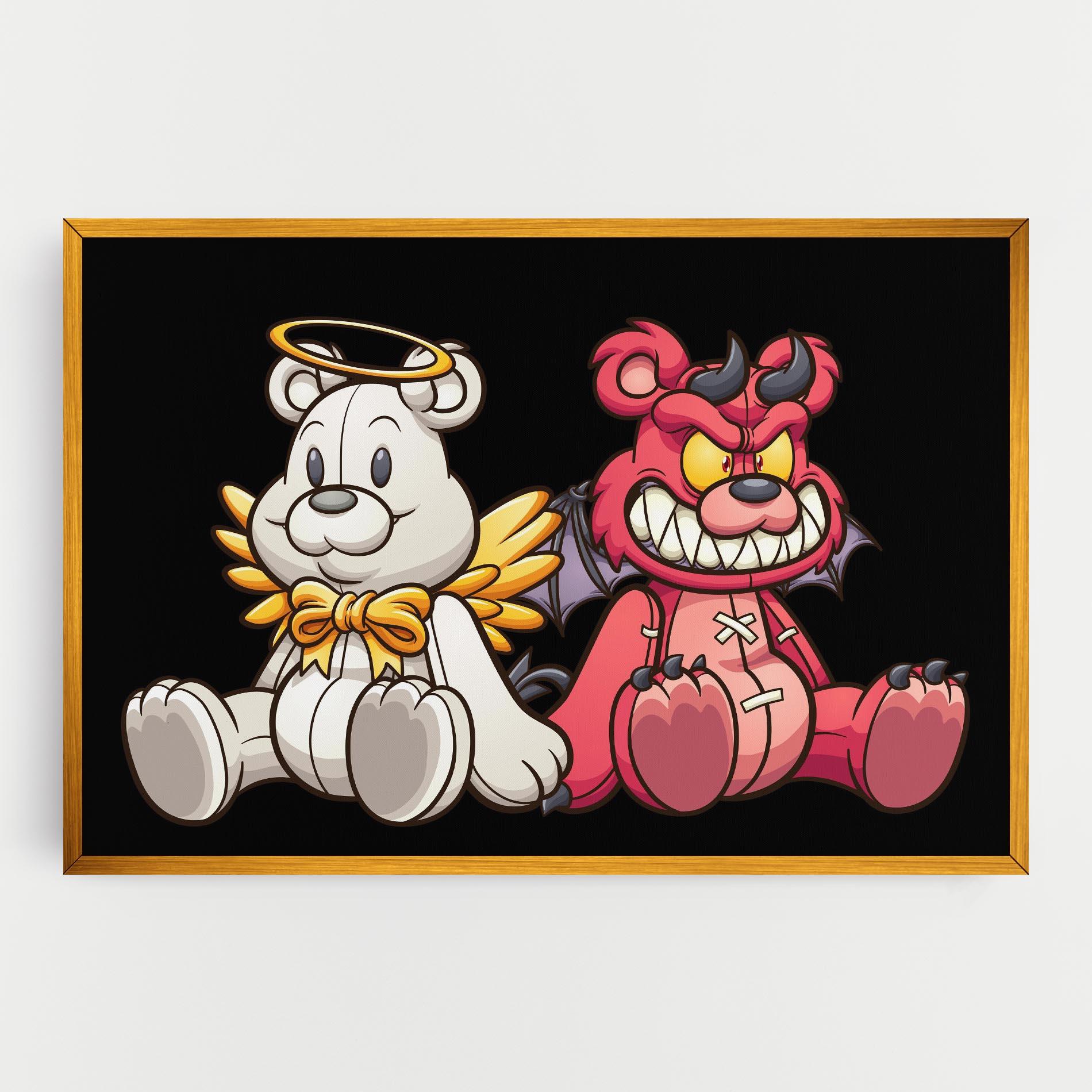 Tablou Canvas Angel Bear mockup 0