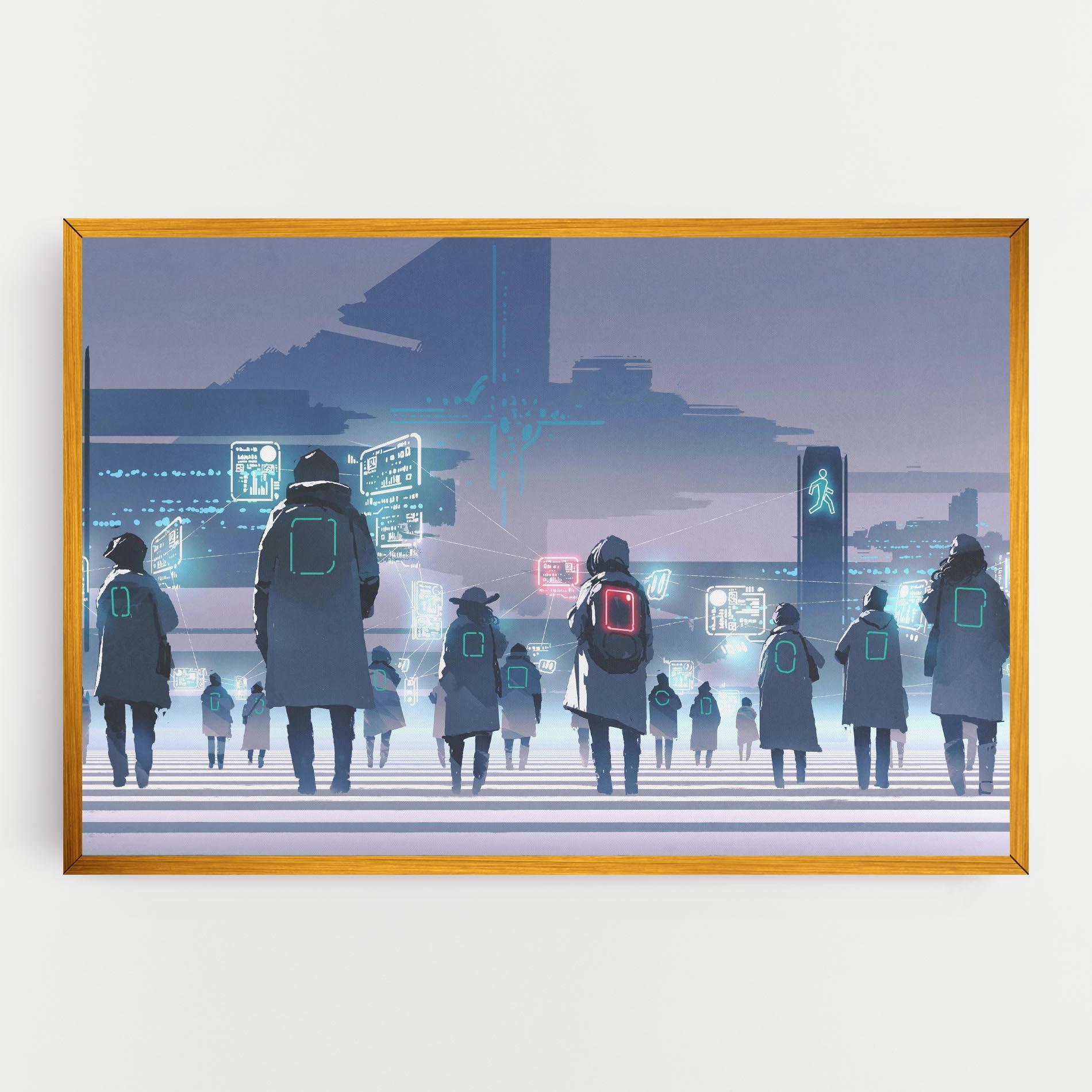 Tablou Canvas Futuristic People mockup 0
