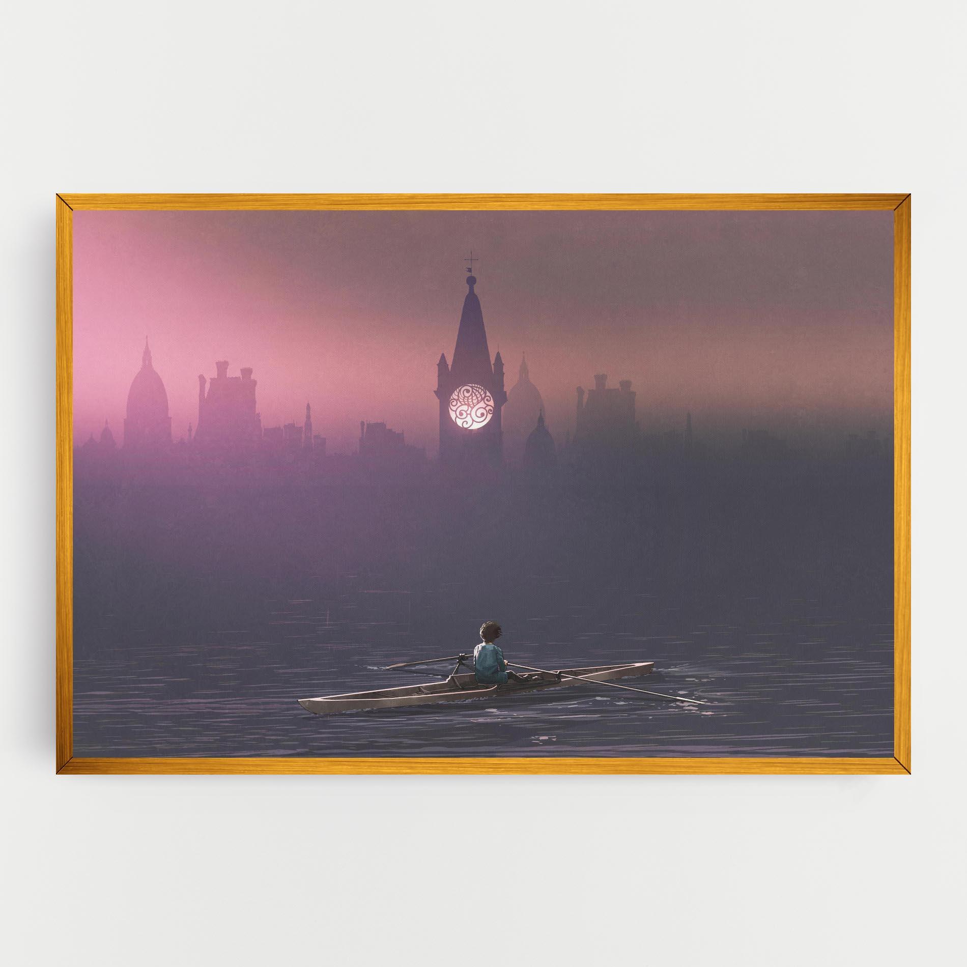 Tablou Canvas Mist City mockup 0