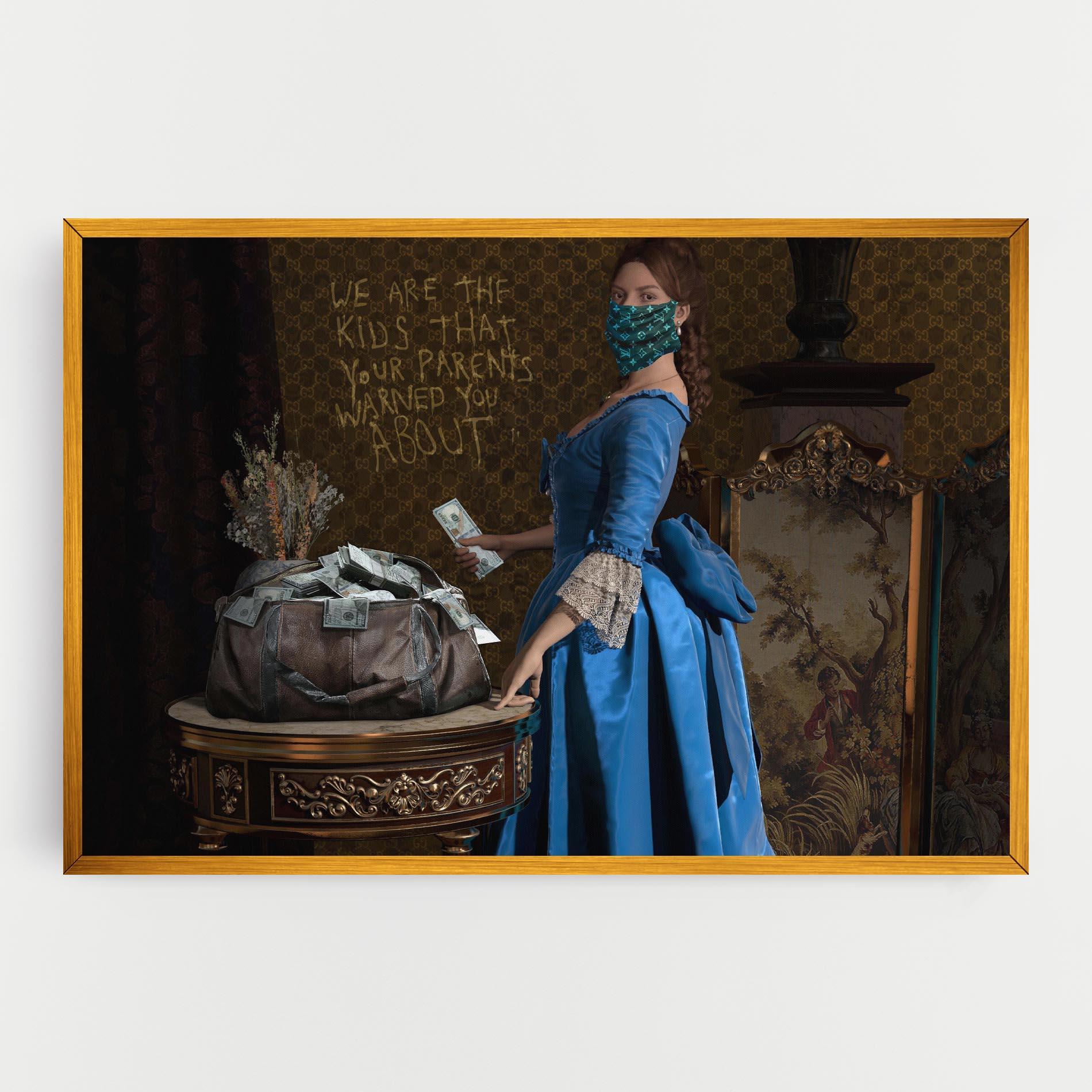 Tablou Canvas Vintage Money Heist mockup 0