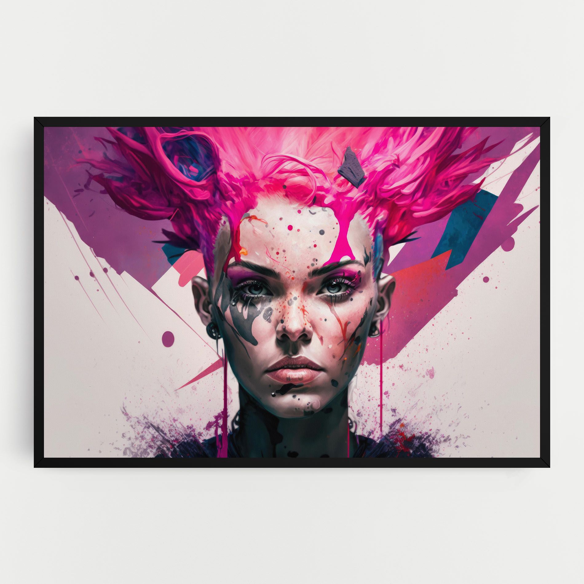 Abstract Pink Hair mockup 0