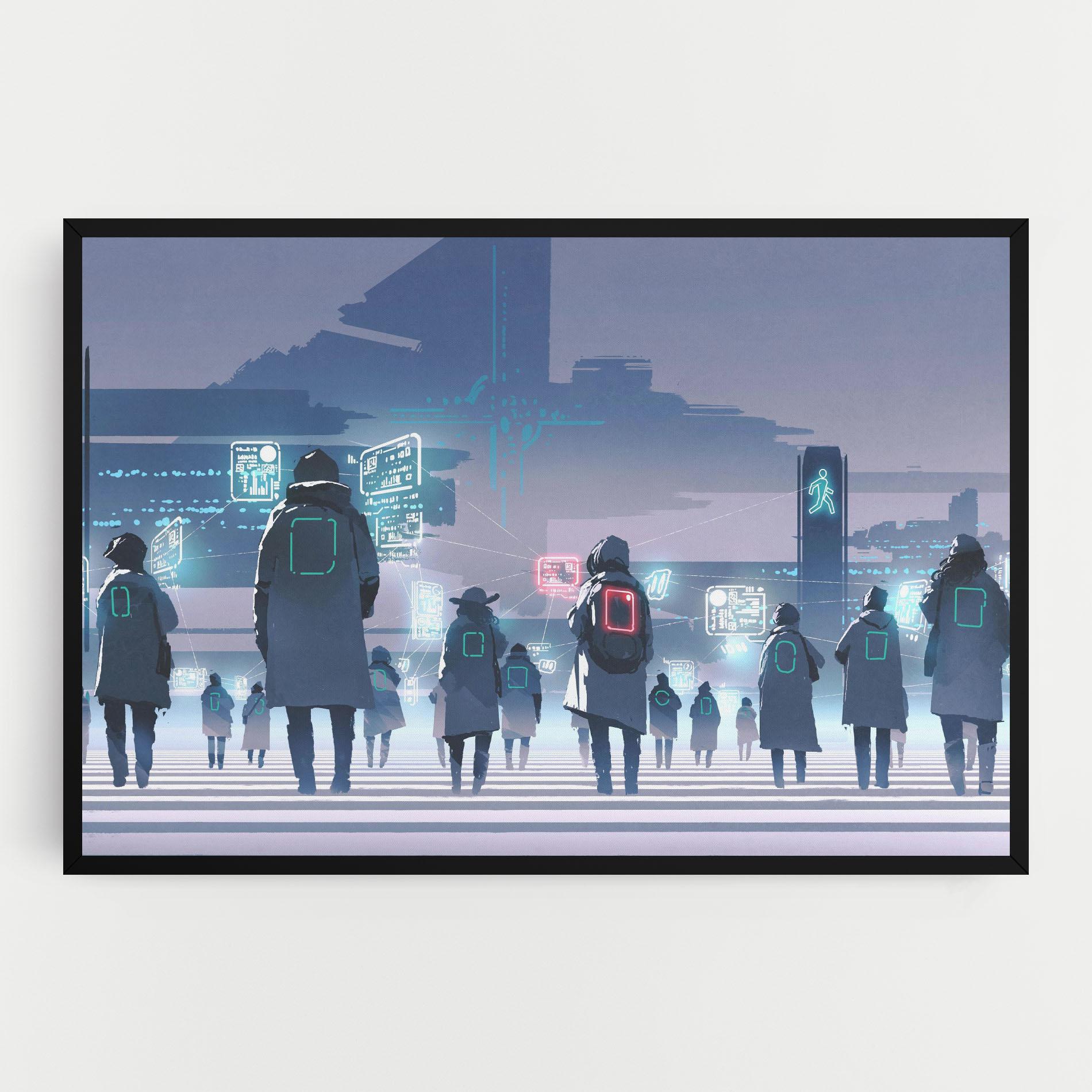 Tablou Canvas Futuristic People mockup 0
