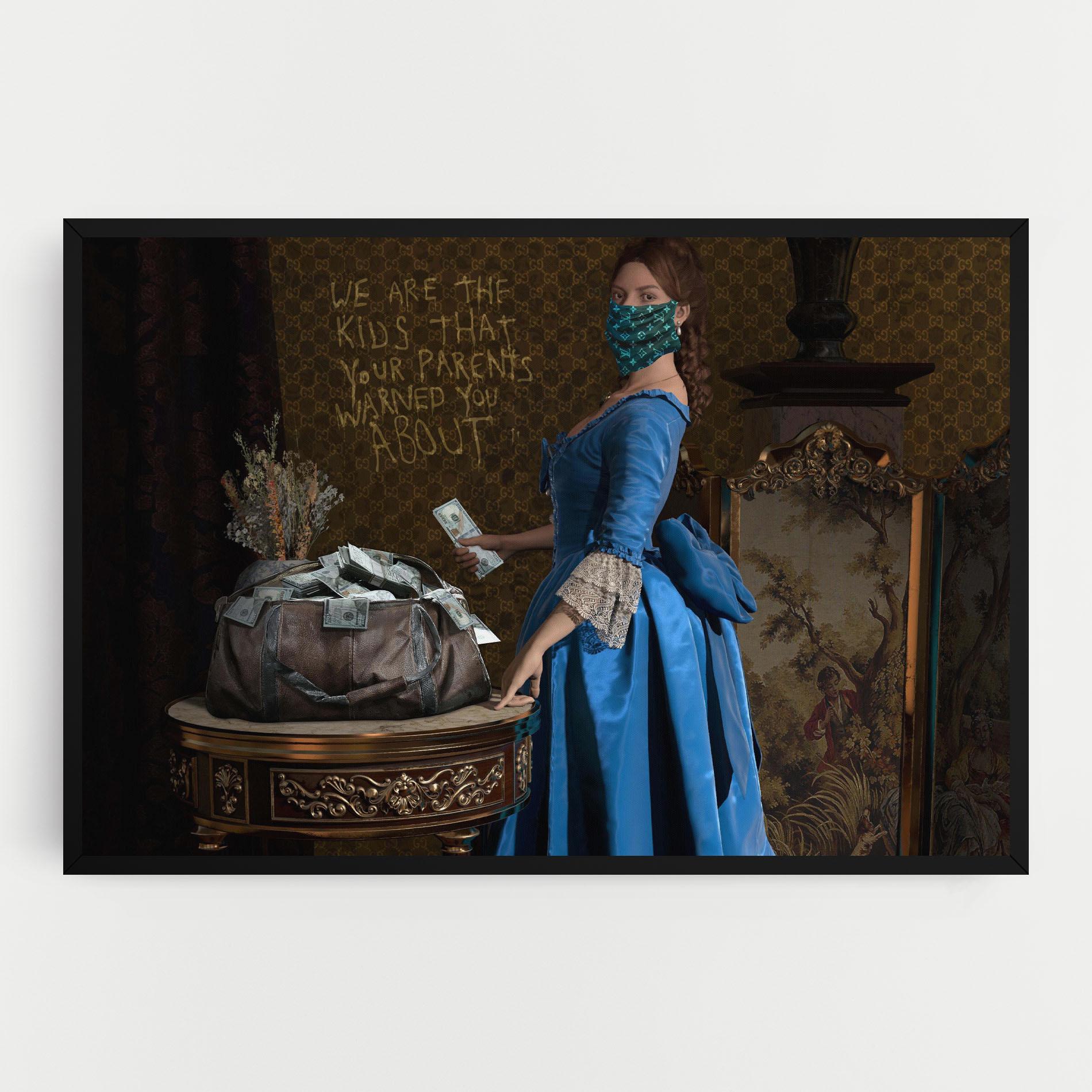 Tablou Canvas Vintage Money Heist mockup 0