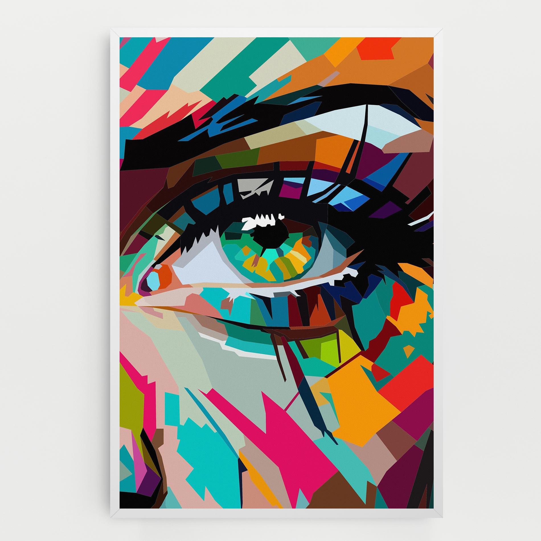 Tablou Canvas Colorful Eye mockup 0