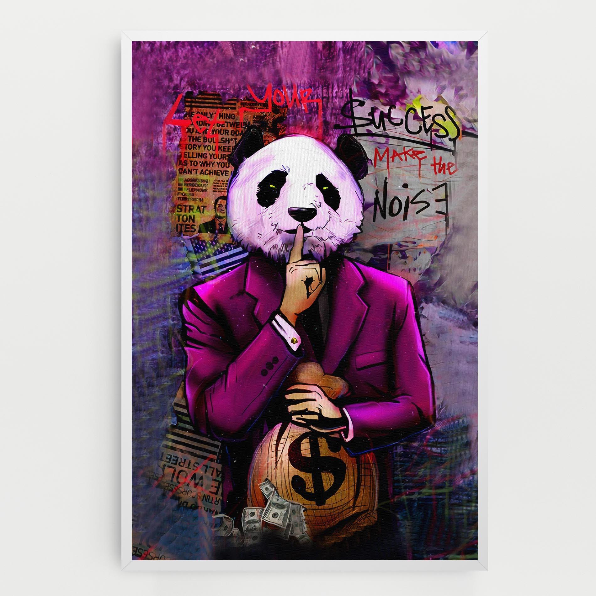 Tablou Canvas Silence Panda mockup 0