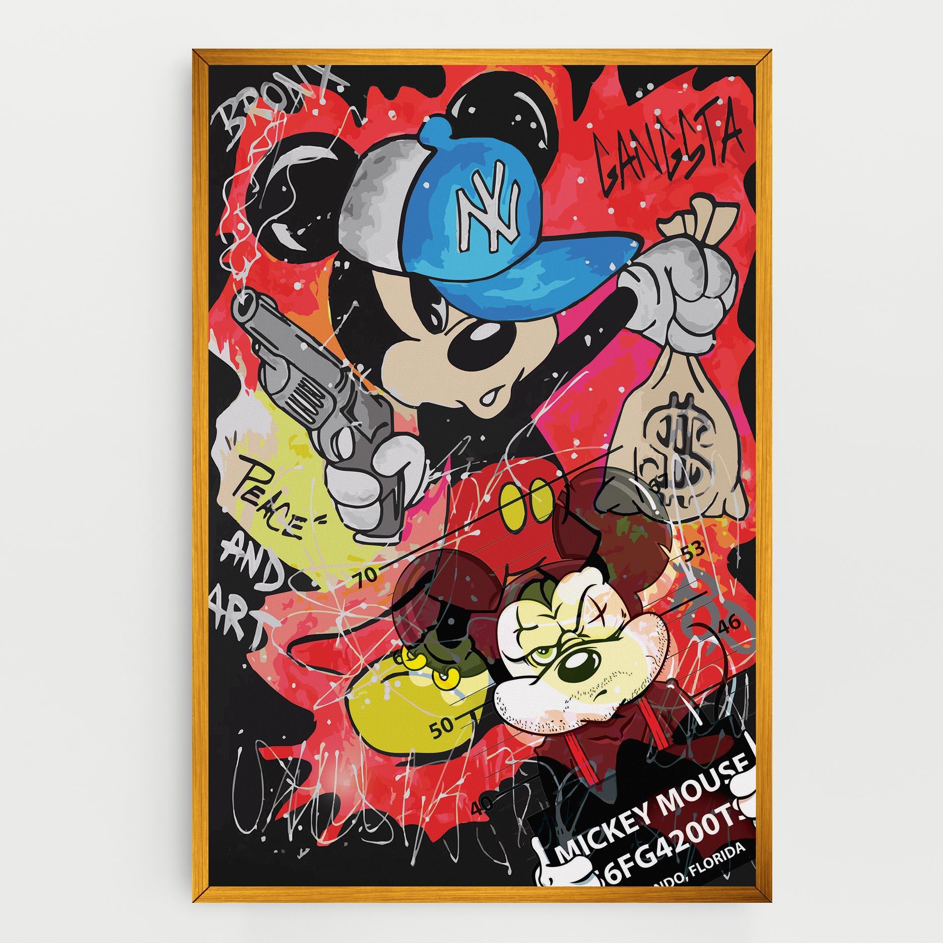 Tablou Canvas Gangsta Mickey mockup 0