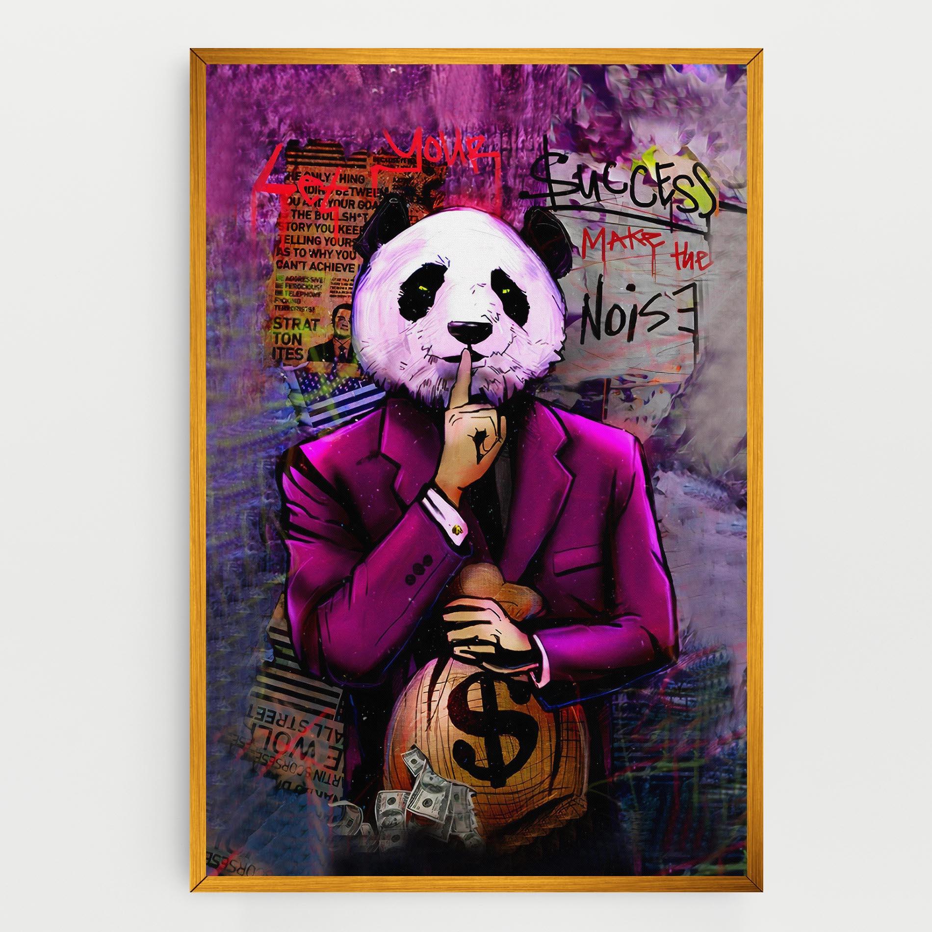 Tablou Canvas Silence Panda mockup 0