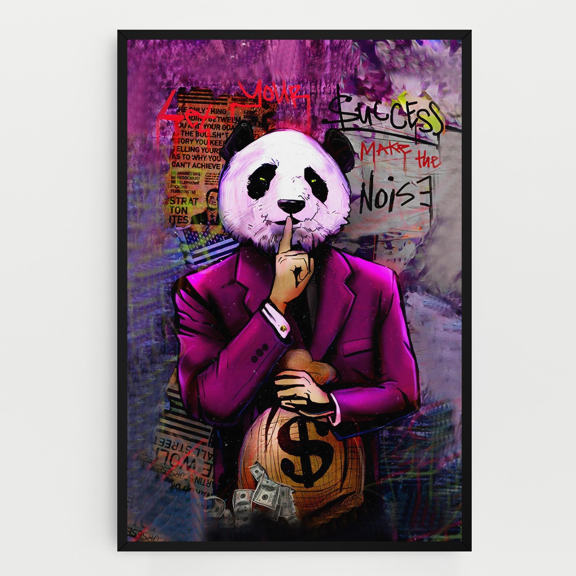 Tablou Canvas Silence Panda mockup 0