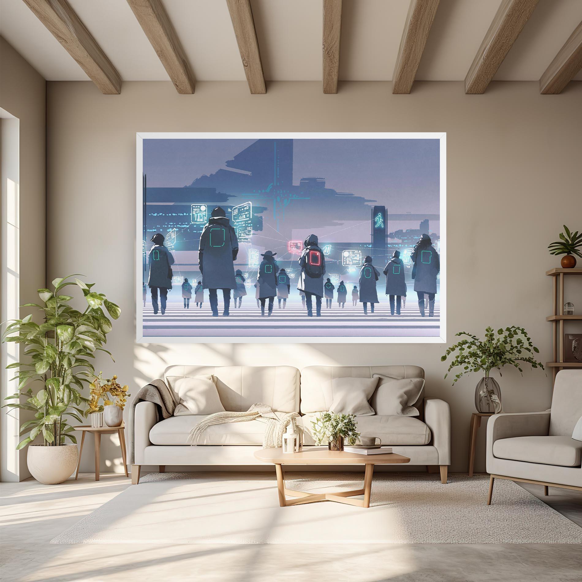 Tablou Canvas Futuristic People mockup 6
