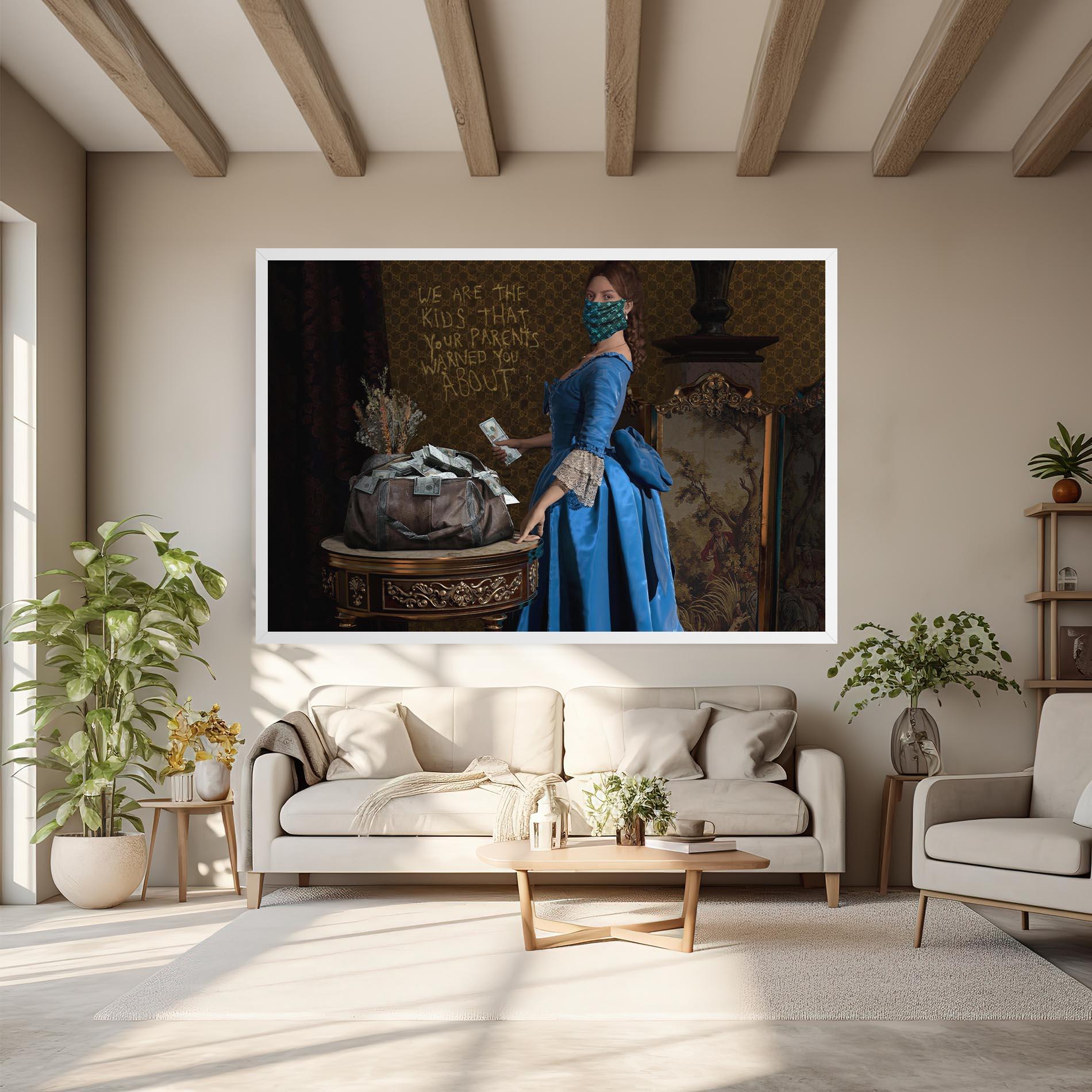 Tablou Canvas Vintage Money Heist mockup 6