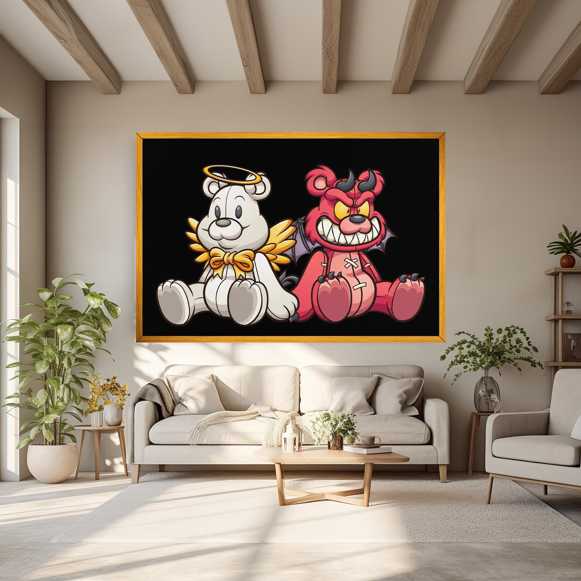 Tablou Canvas Angel Bear mockup 6