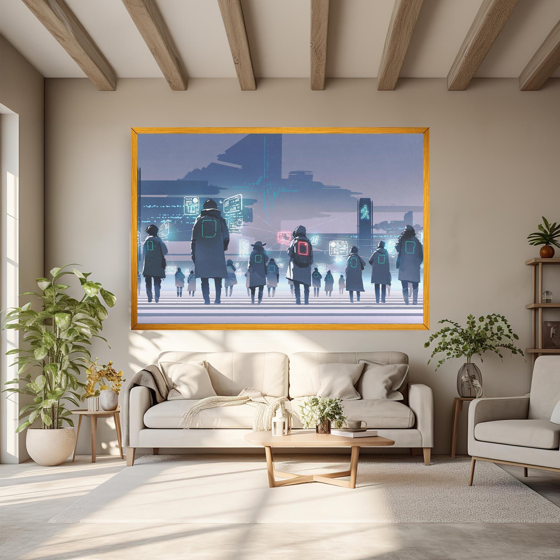 Tablou Canvas Futuristic People mockup 6