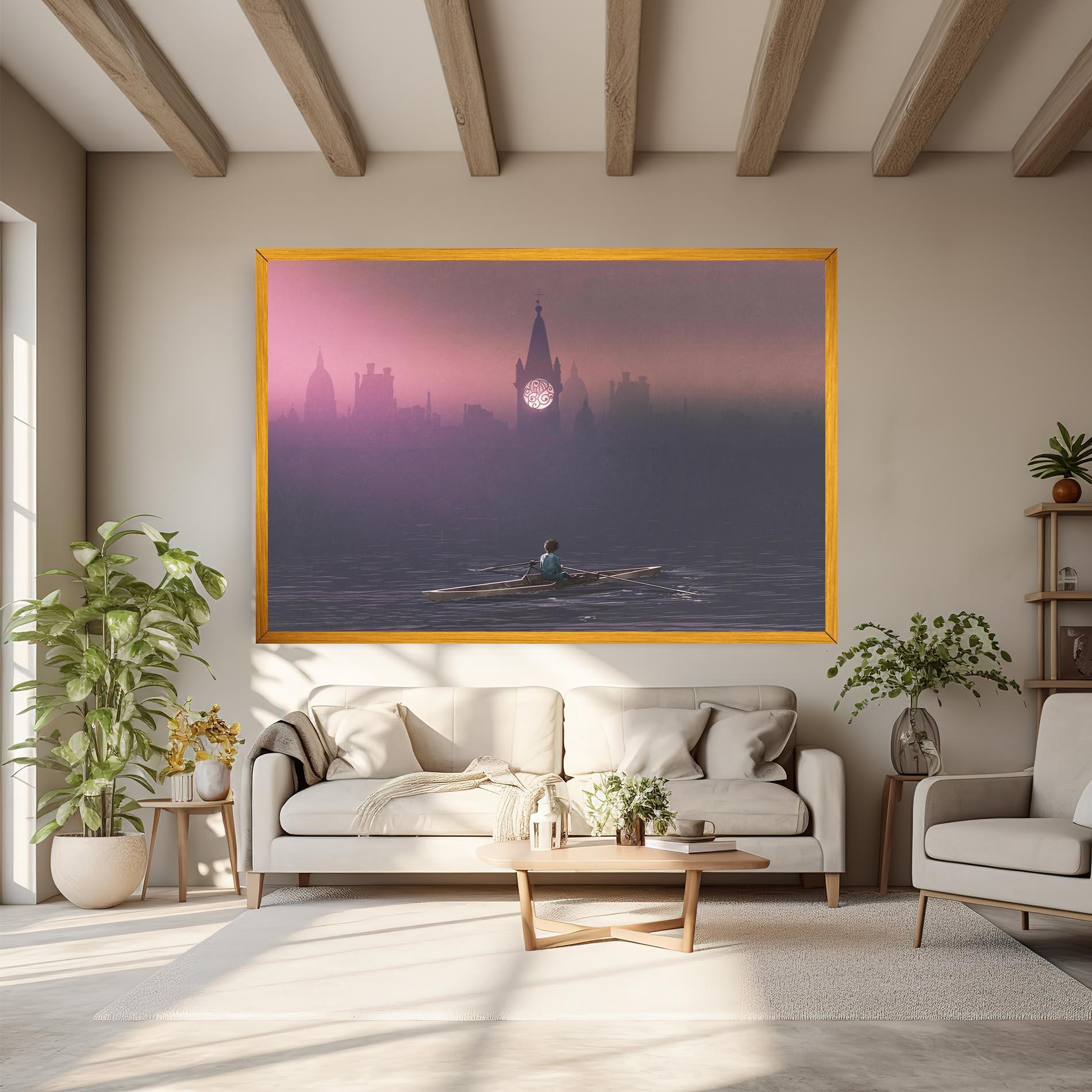 Tablou Canvas Mist City mockup 6