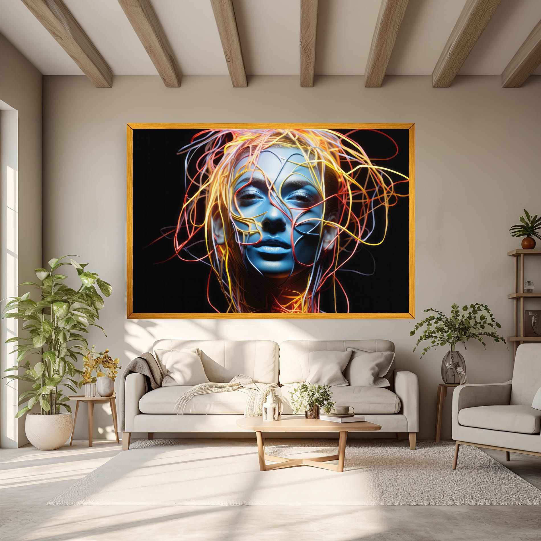 Neon Lights Hair mockup 6