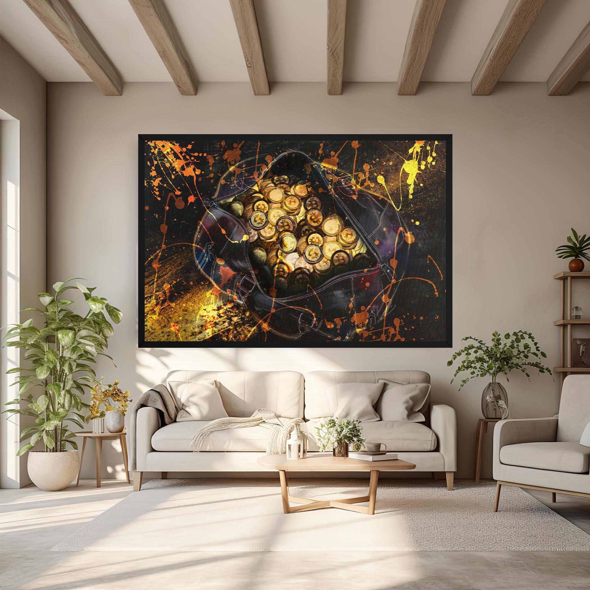 Tablou Canvas Crypto Rich mockup 6