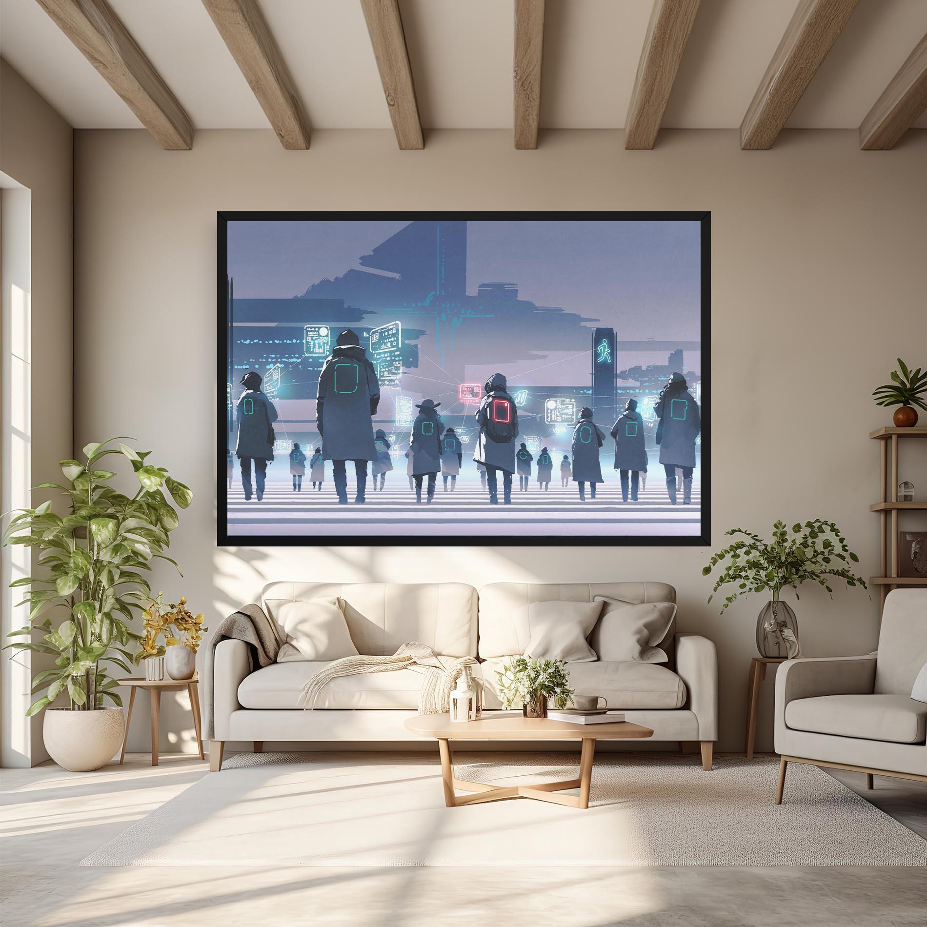 Tablou Canvas Futuristic People mockup 6