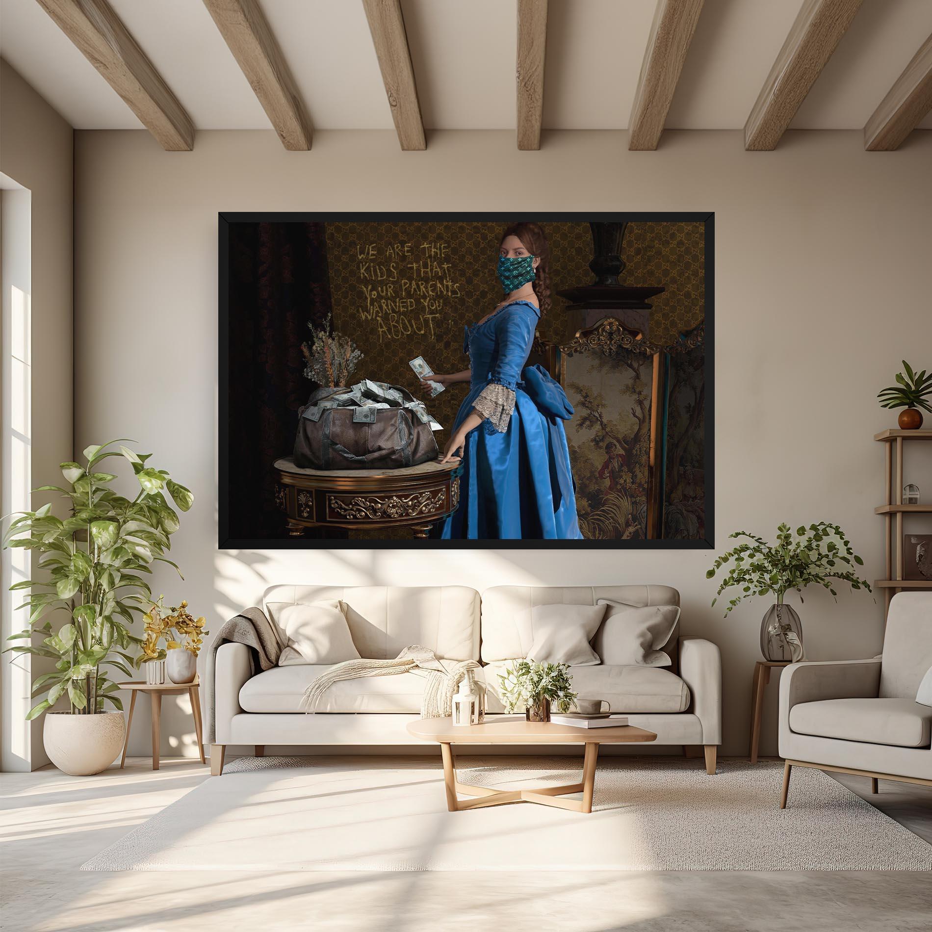 Tablou Canvas Vintage Money Heist mockup 6