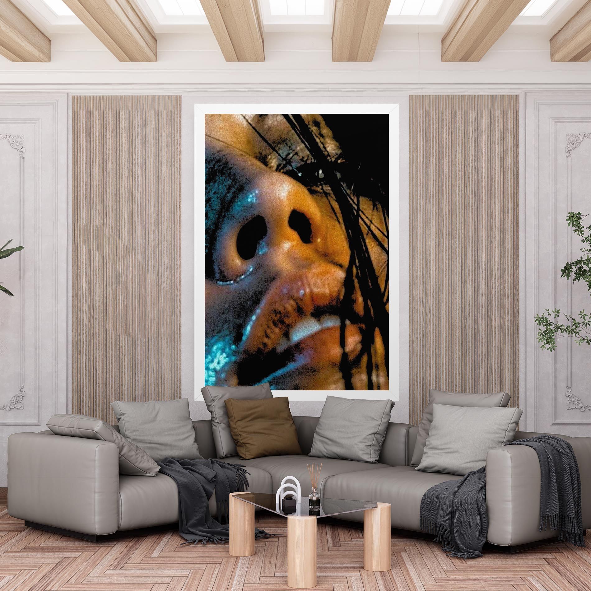 Blue Light Face mockup 6