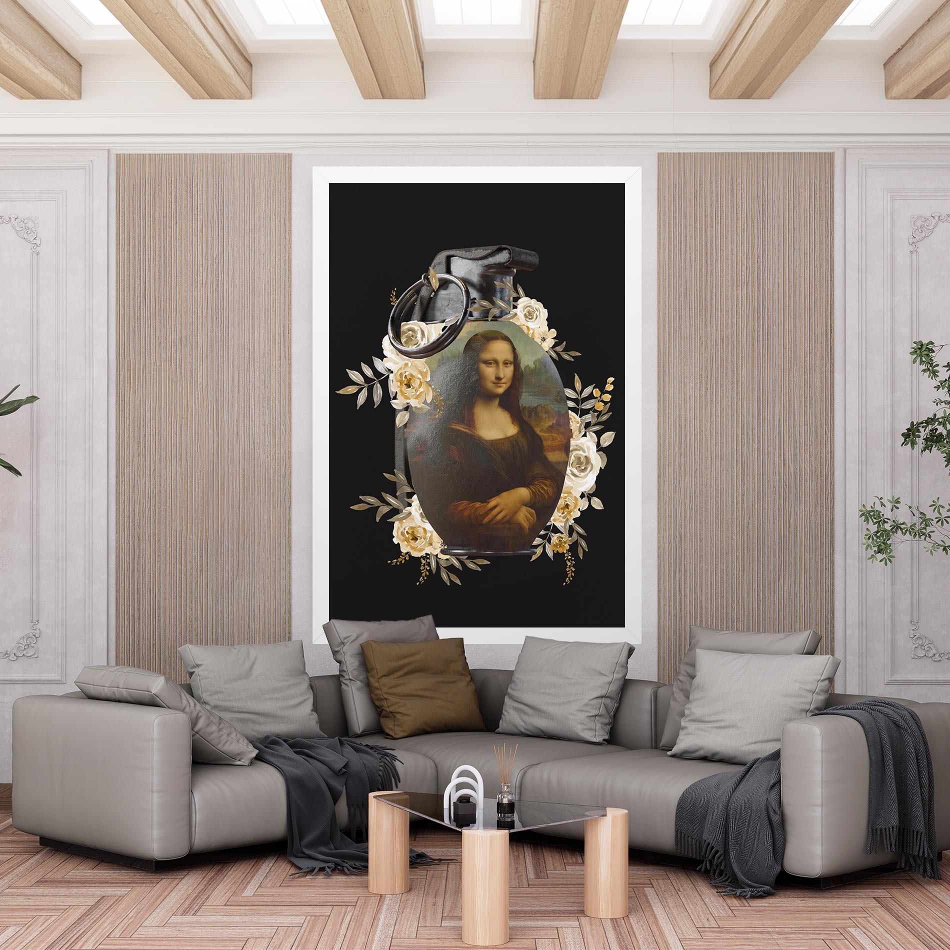 Tablou Canvas Monalisa Bomb mockup 6