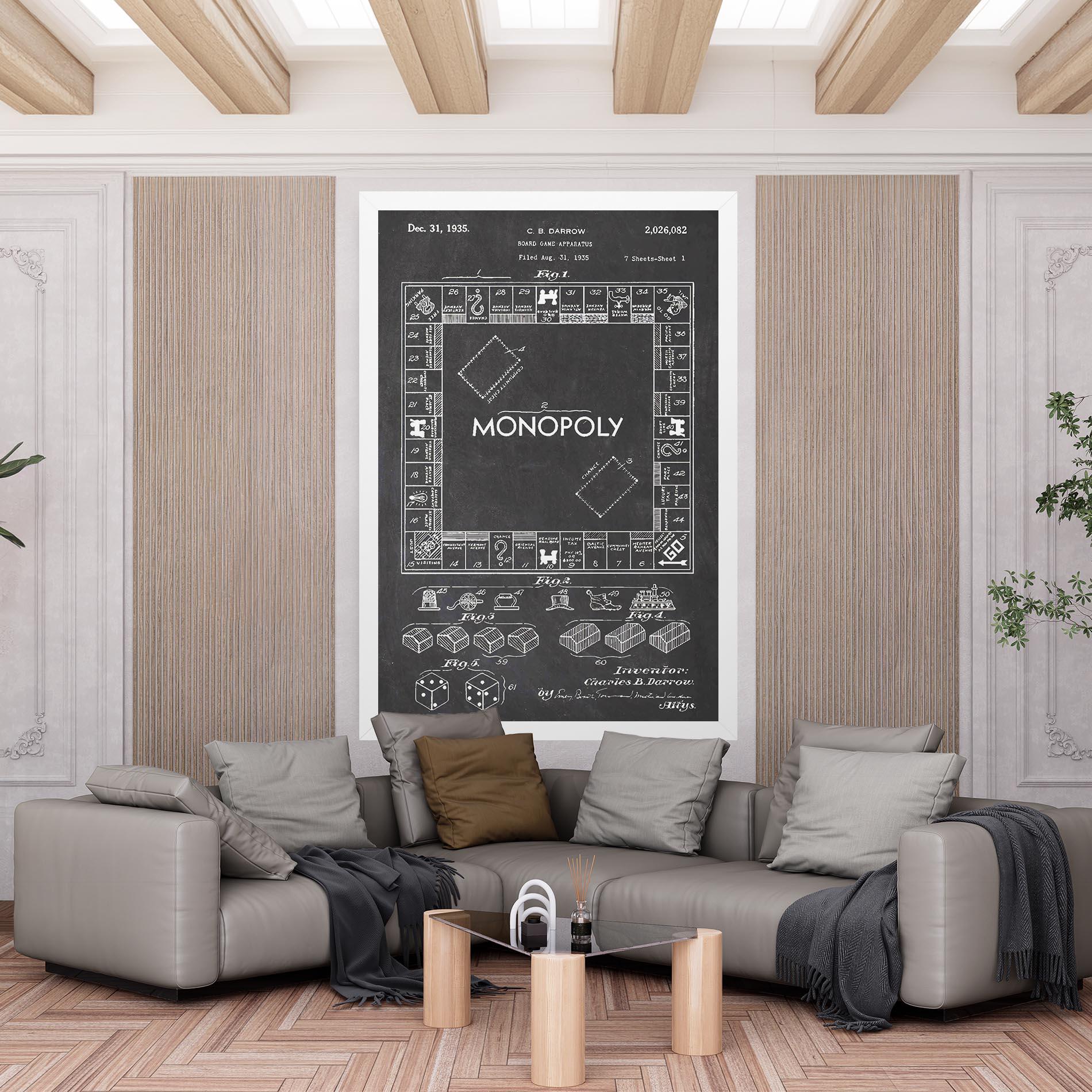 Tablou Canvas Monopoly Board mockup 6