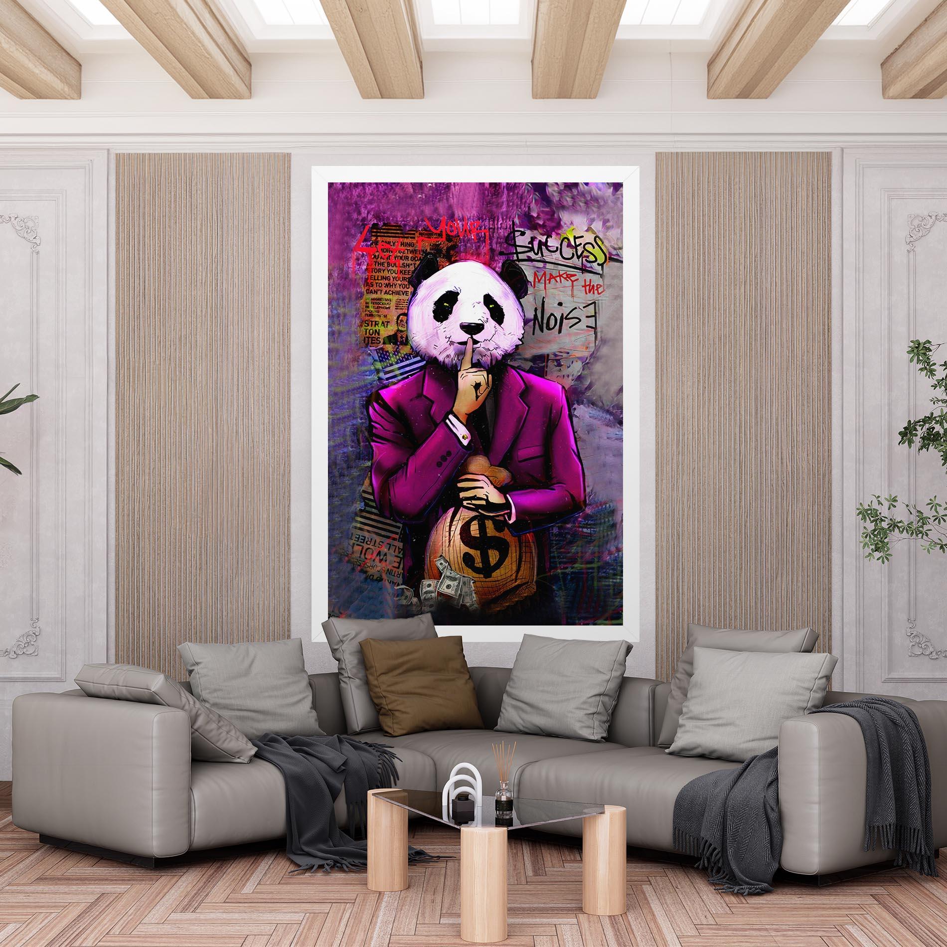 Tablou Canvas Silence Panda mockup 6